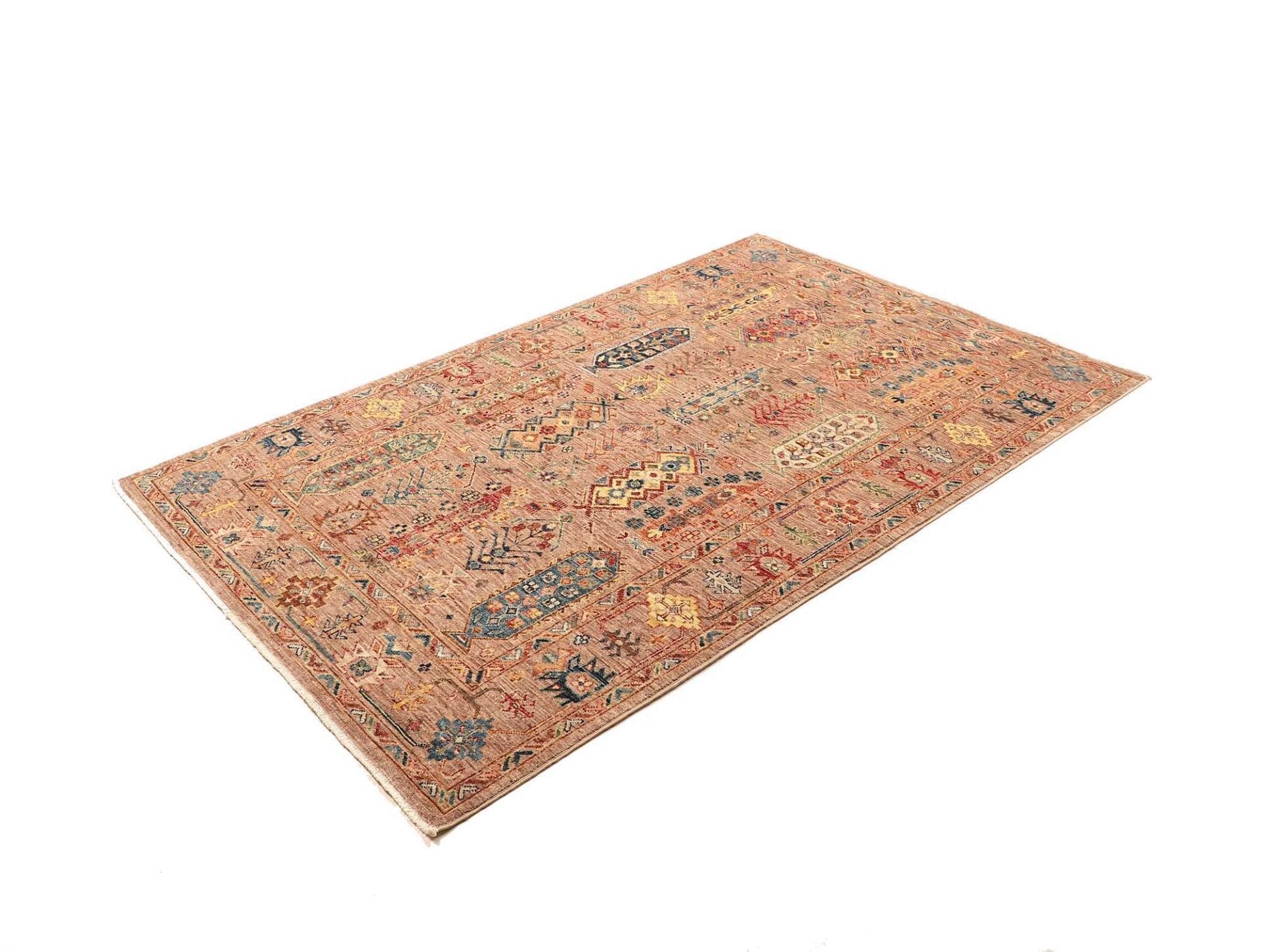 Samarkand Orientteppich 126 × 188 cm aus Wolle, handgeknüpft