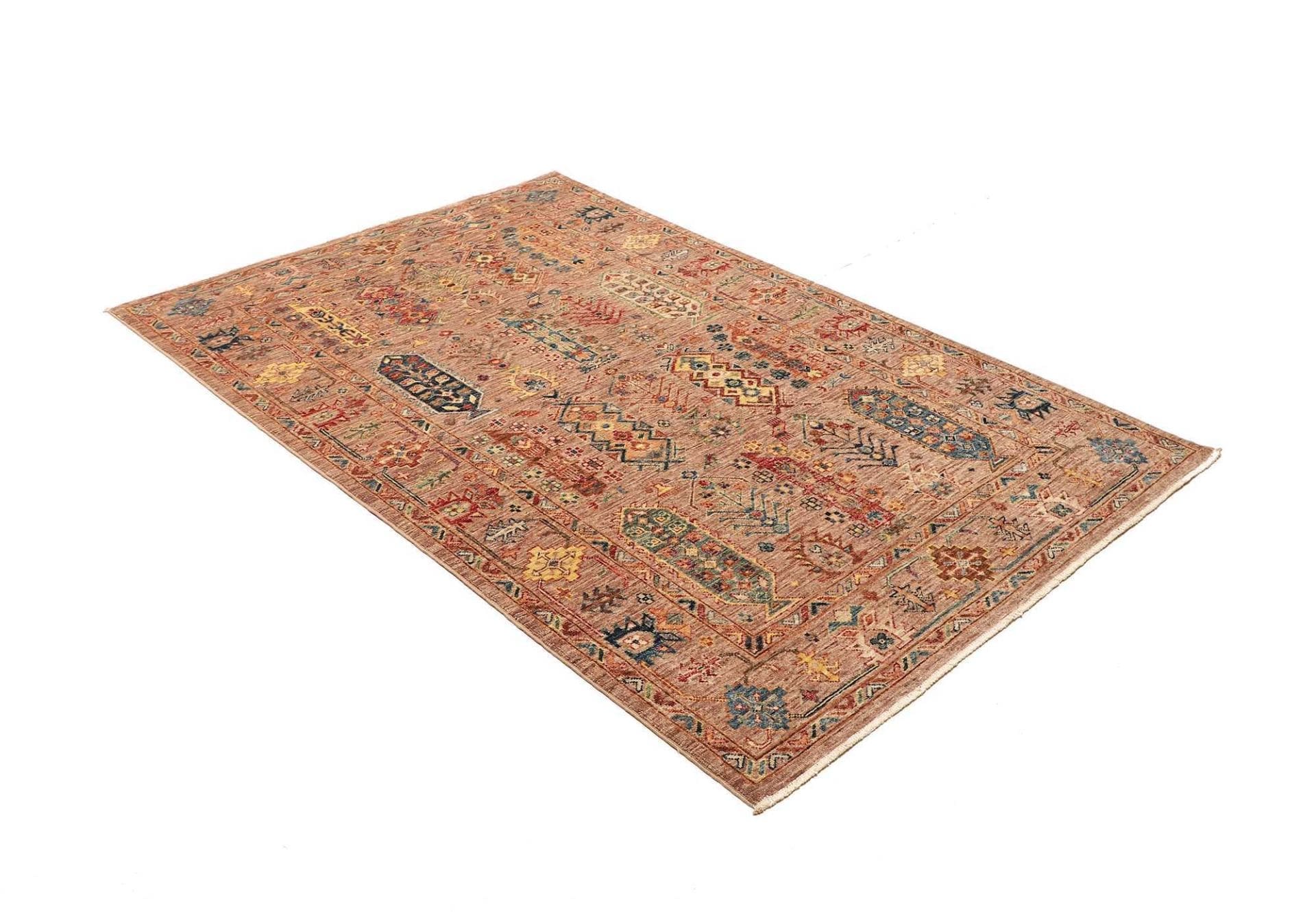 Samarkand Orientteppich 126 × 188 cm aus Wolle, handgeknüpft