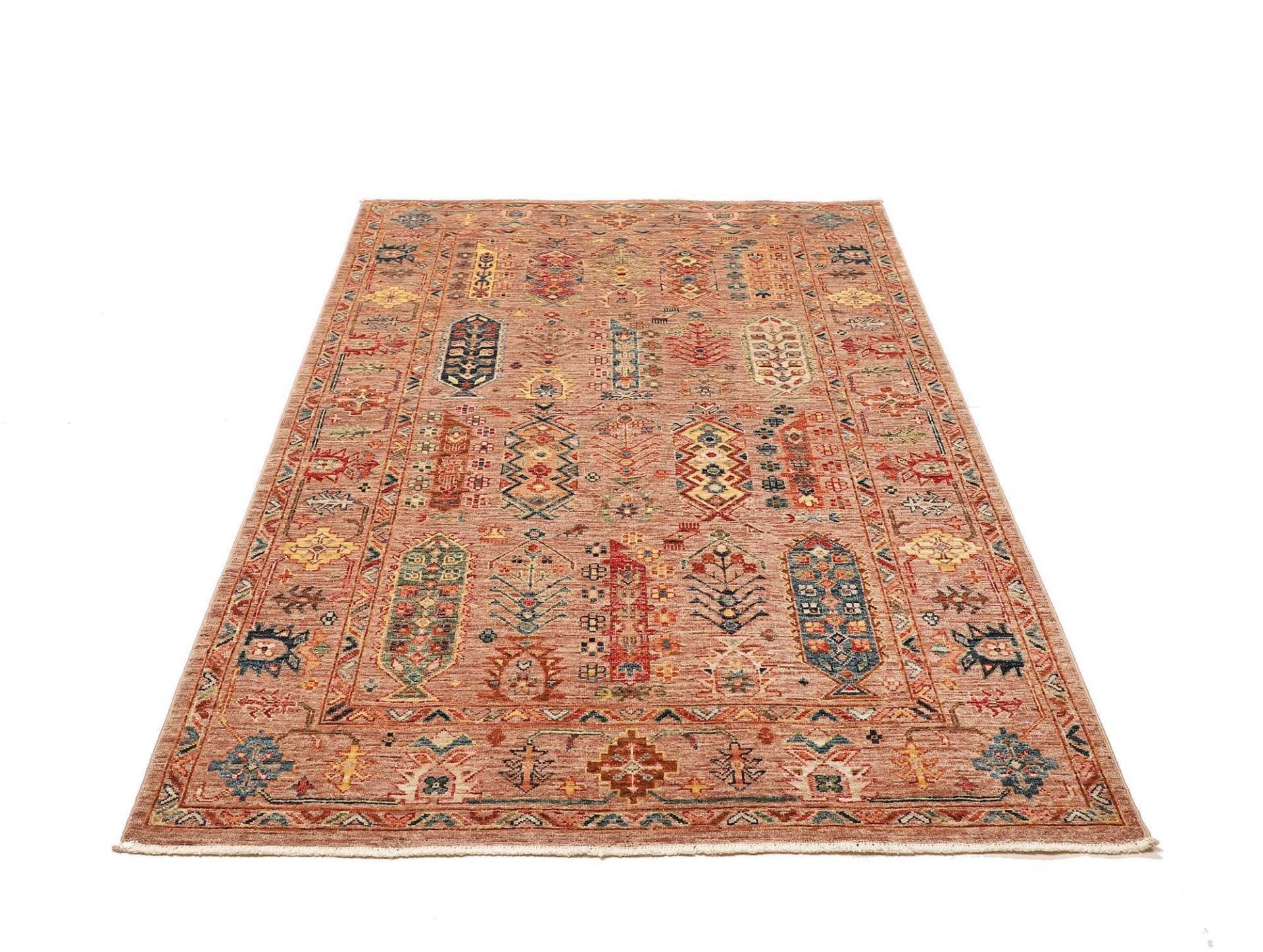 Samarkand Orientteppich 126 × 188 cm aus Wolle, handgeknüpft