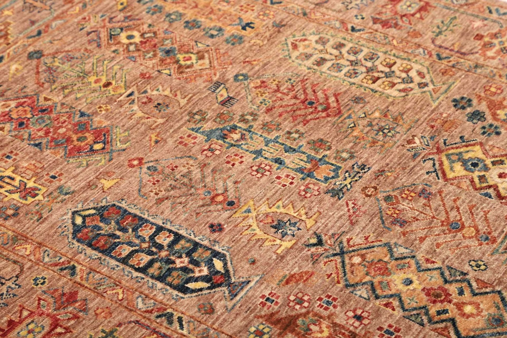 Samarkand Orientteppich 126 × 188 cm aus Wolle, handgeknüpft