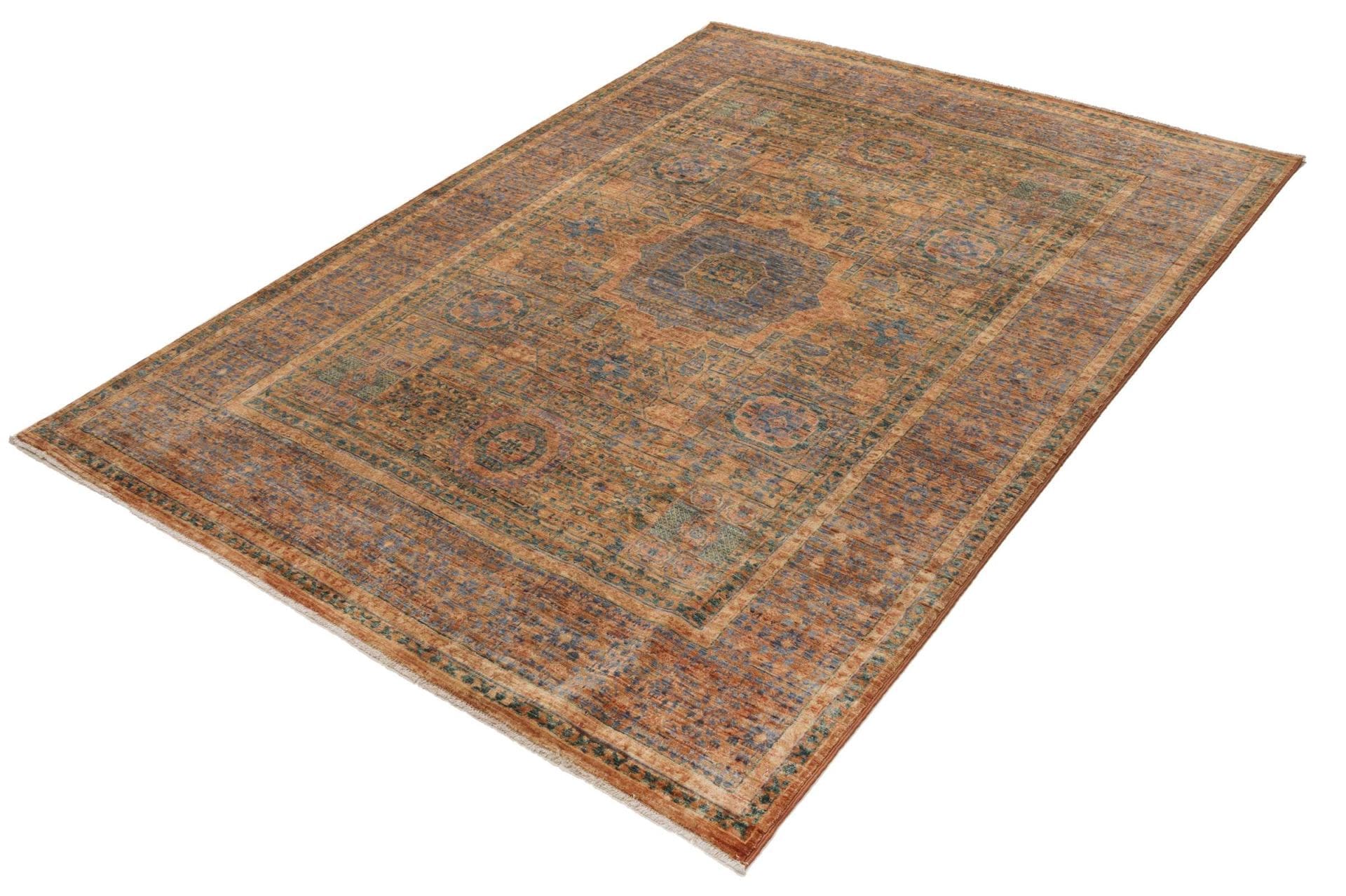 Mamluk Orientteppich 149 × 200 cm aus Wolle, handgeknüpft