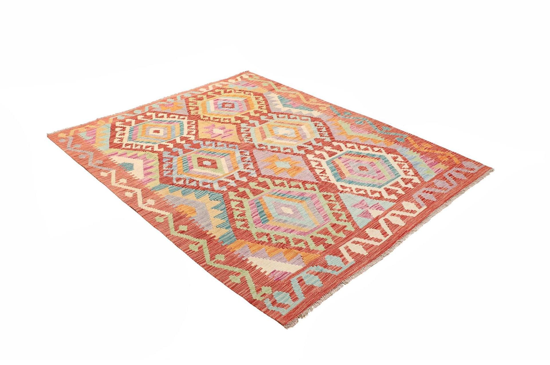 Kelim 156 × 192 cm aus Wolle, handgewebt