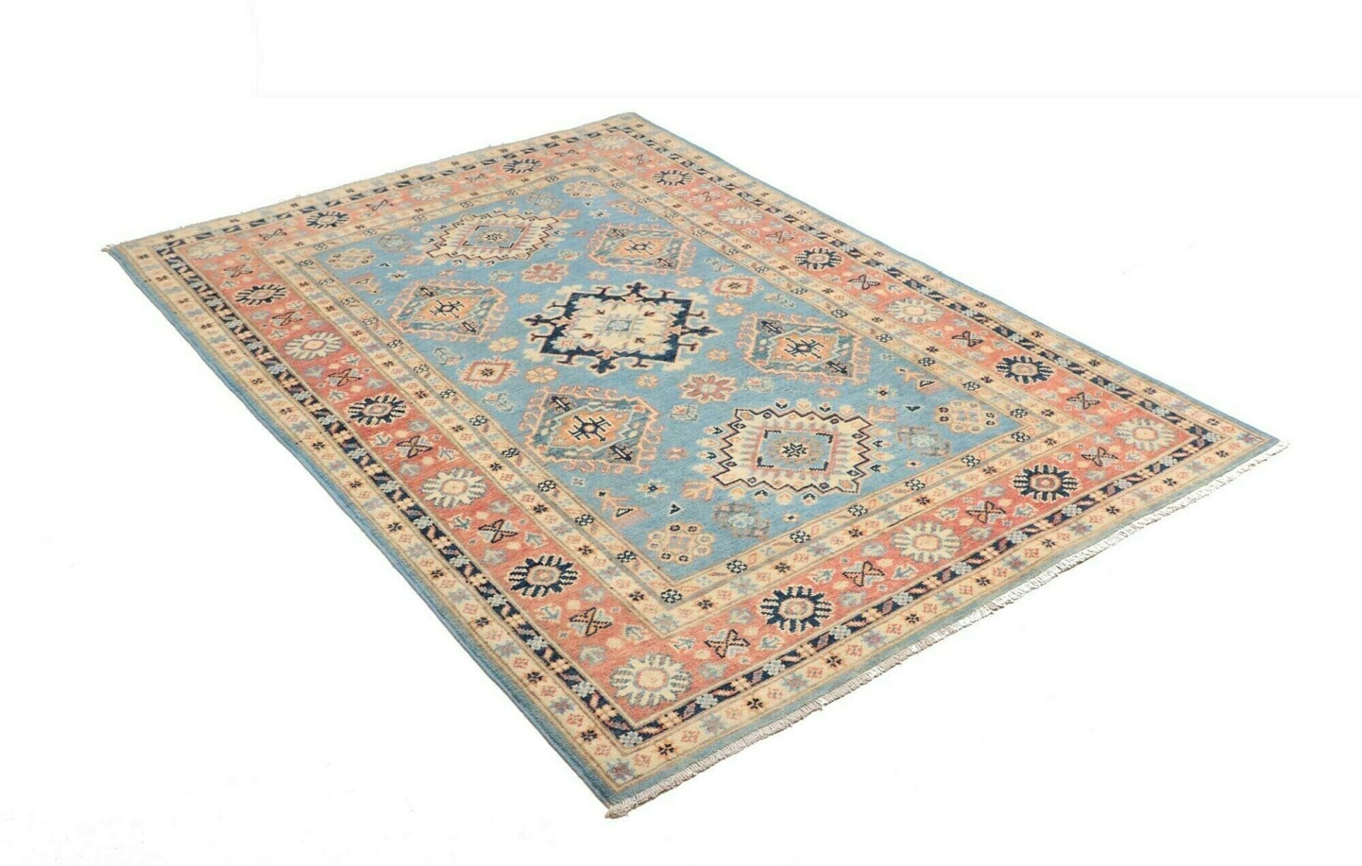 Handgeknüpfter Kazak Orientteppich, 123 × 176 cm, Wolle