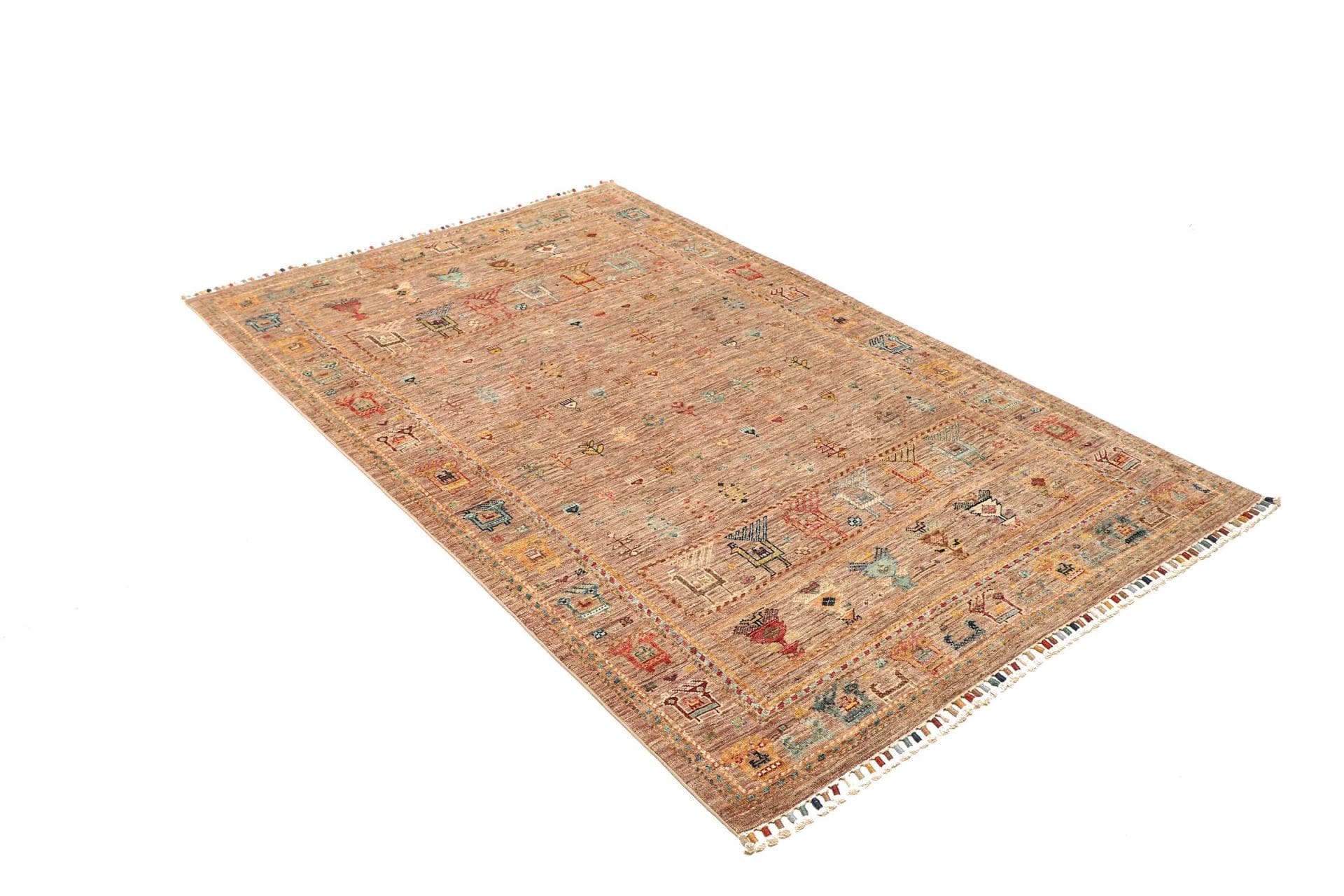 Handgeknüpfter Samarkand Orientteppich 125 × 193 cm