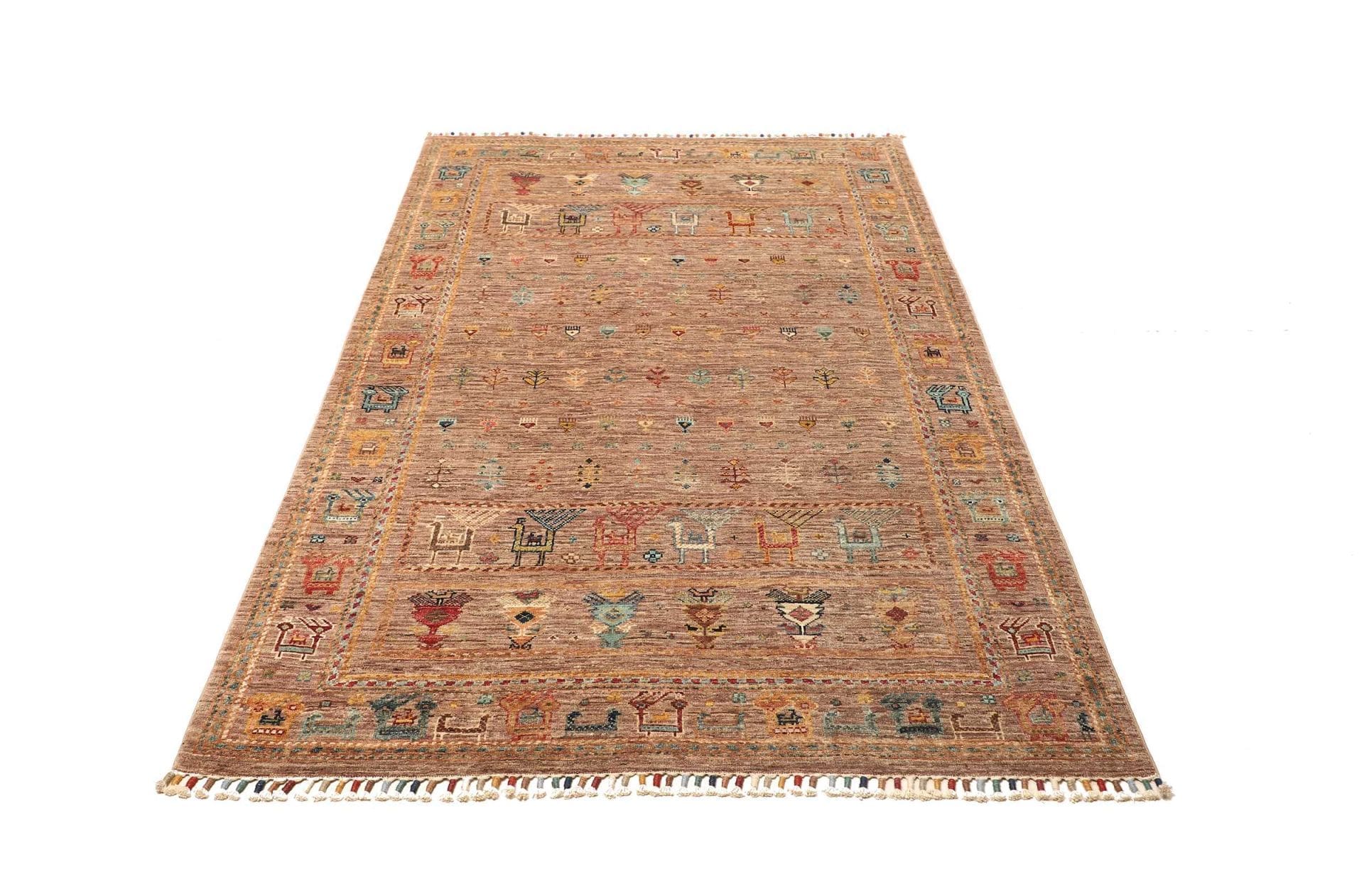 Handgeknüpfter Samarkand Orientteppich 125 × 193 cm