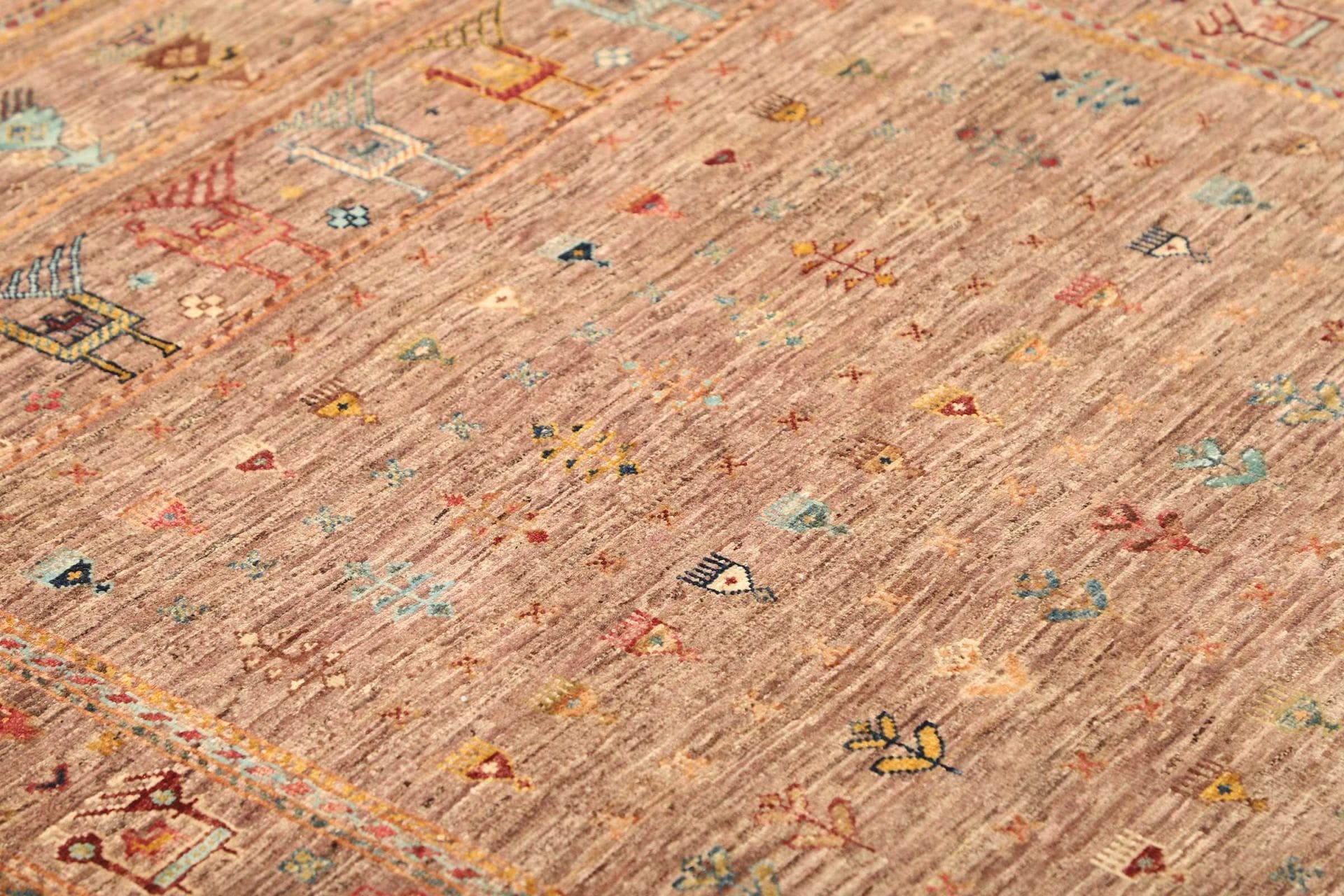 Handgeknüpfter Samarkand Orientteppich 125 × 193 cm