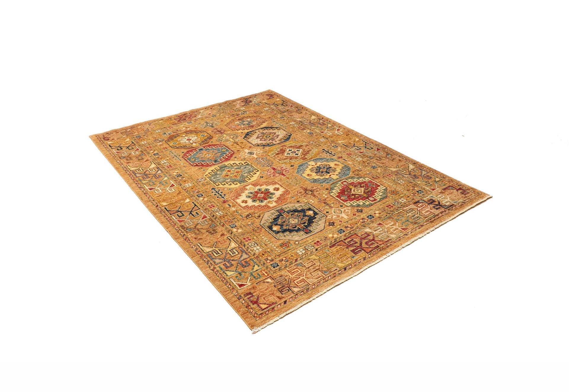 Handgeknüpfter Samarkand Orientteppich, 155 × 198 cm, Wolle