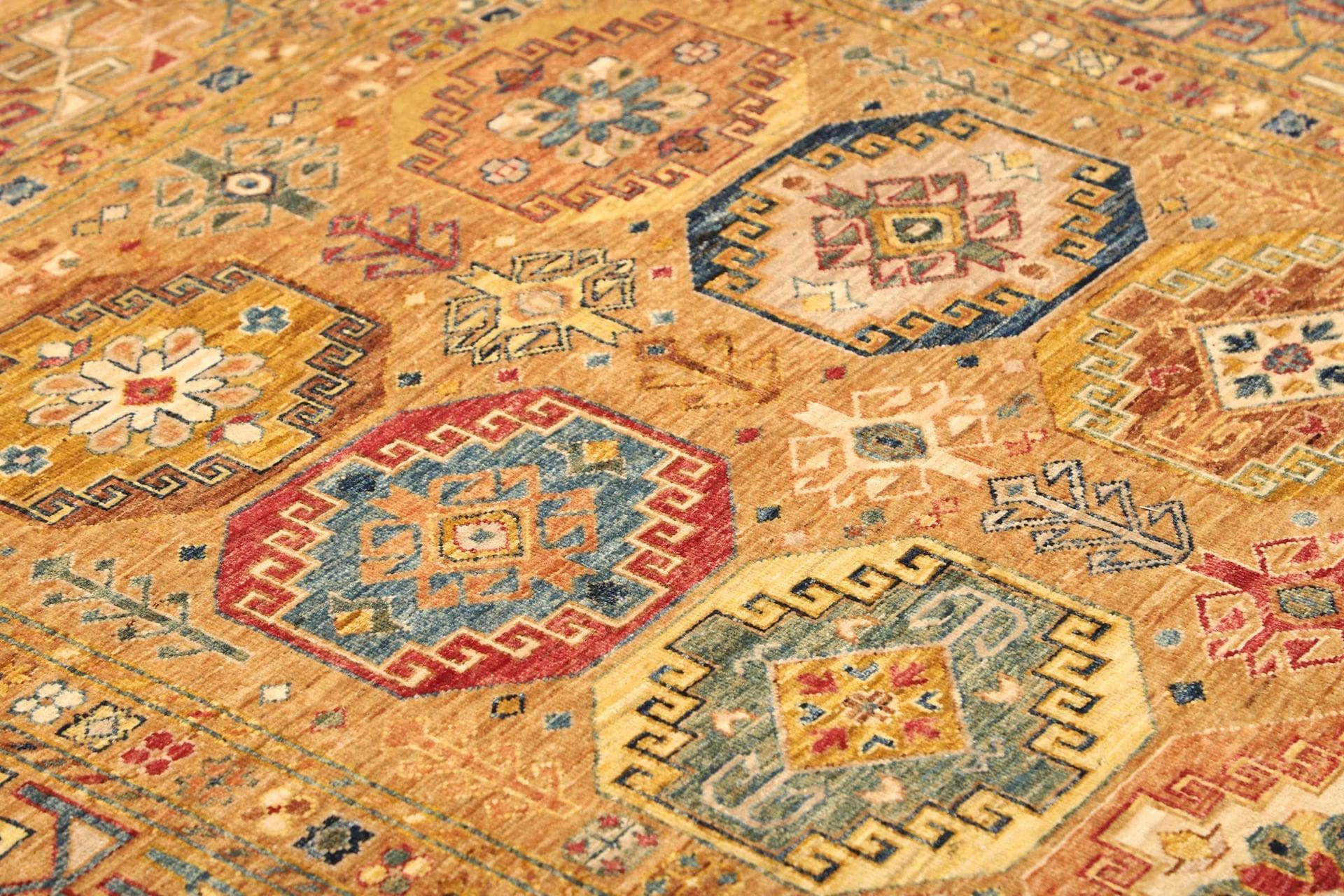 Handgeknüpfter Samarkand Orientteppich, 155 × 198 cm, Wolle