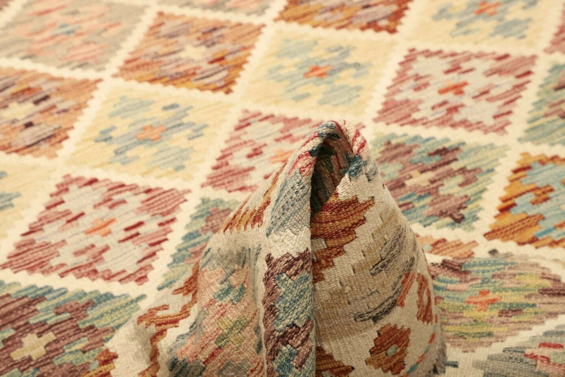 Handgewebter Kelim, 151 × 196 cm, Wolle