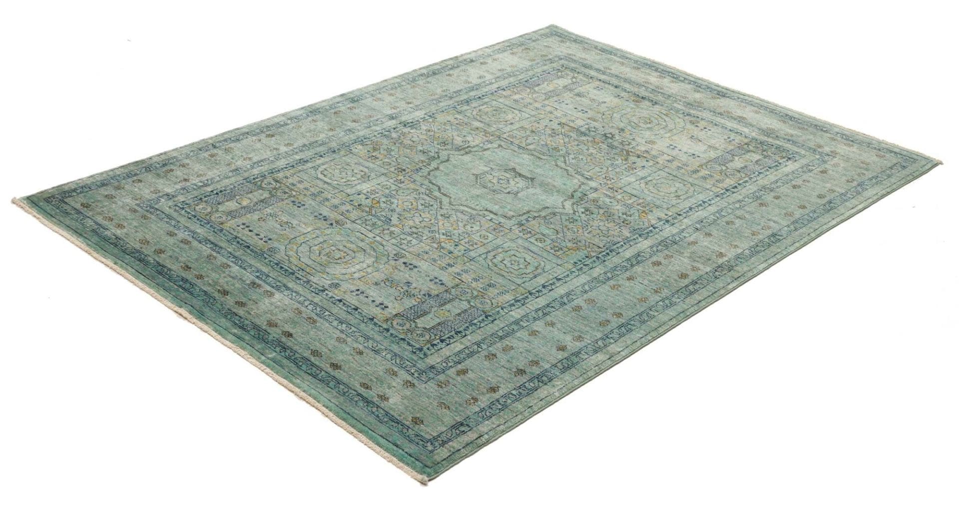 Mamluk Orientteppich 131 × 178 cm aus Wolle, handgeknüpft