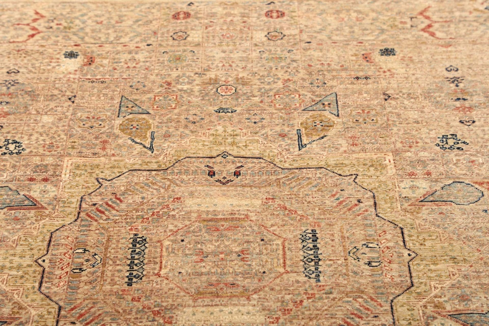 Mamluk Orientteppich 129 × 188 cm aus Wolle, handgeknüpft