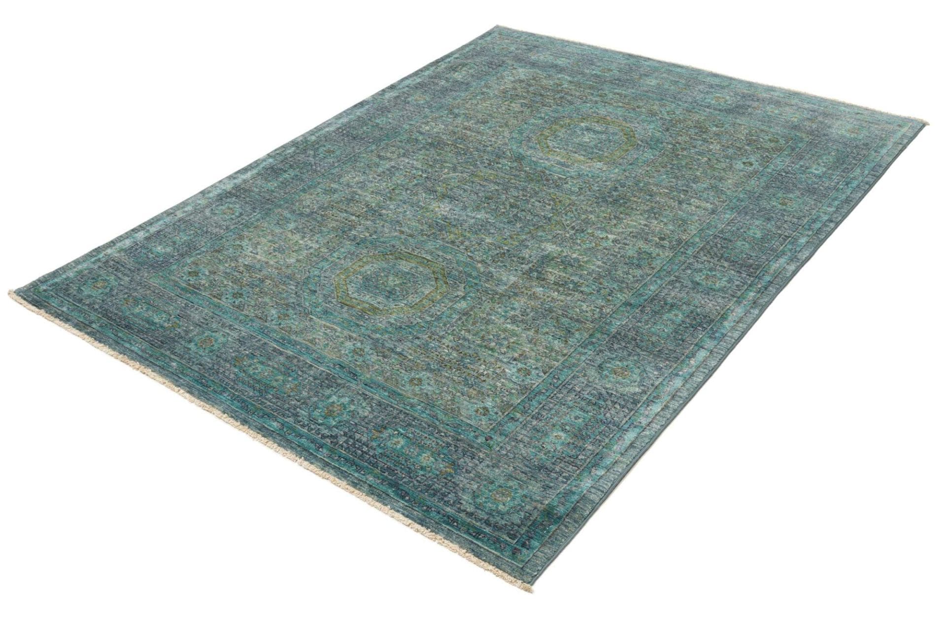 Mamluk Orientteppich 153 × 193 cm aus Wolle, handgeknüpft