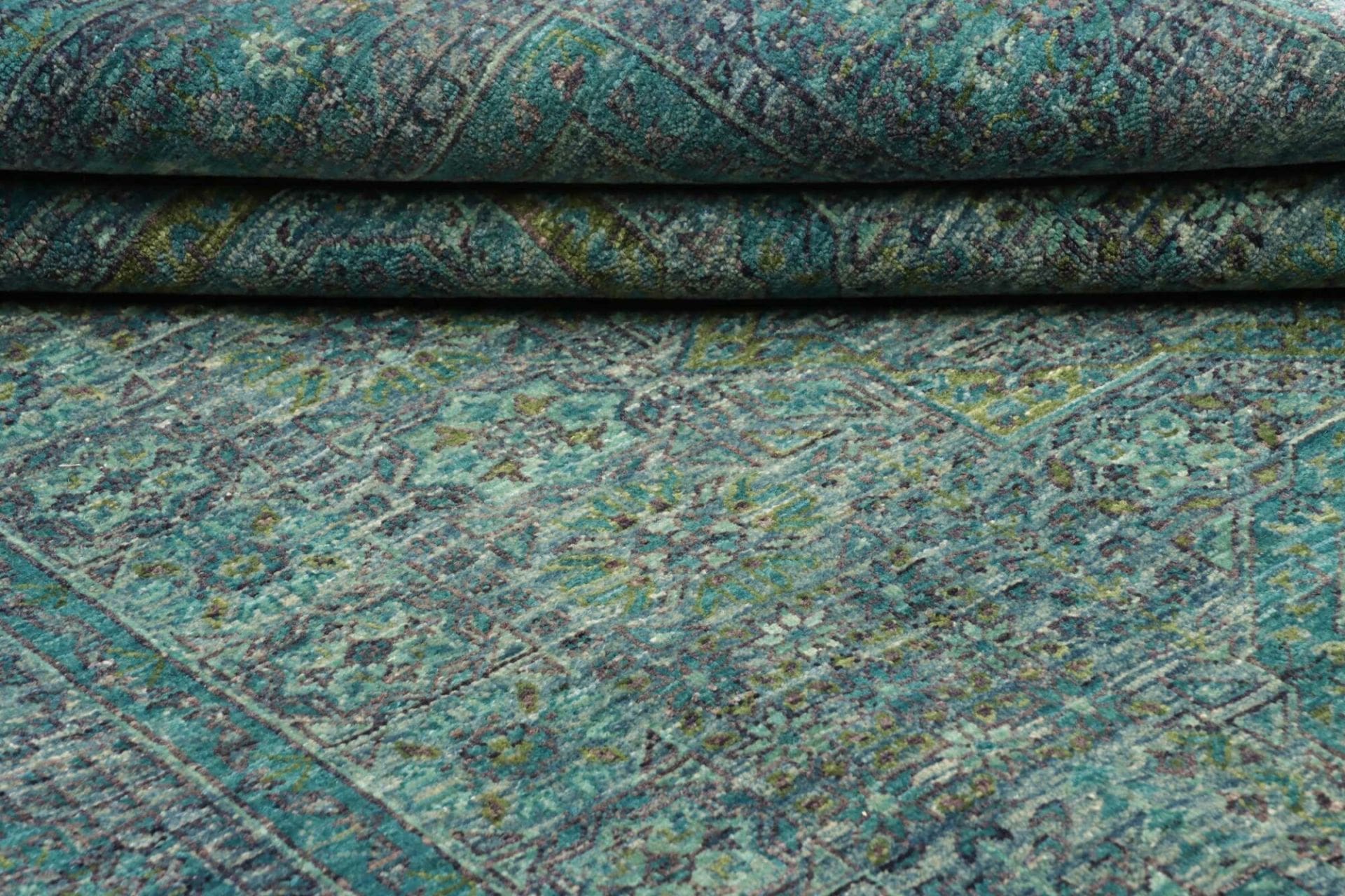 Mamluk Orientteppich 153 × 193 cm aus Wolle, handgeknüpft