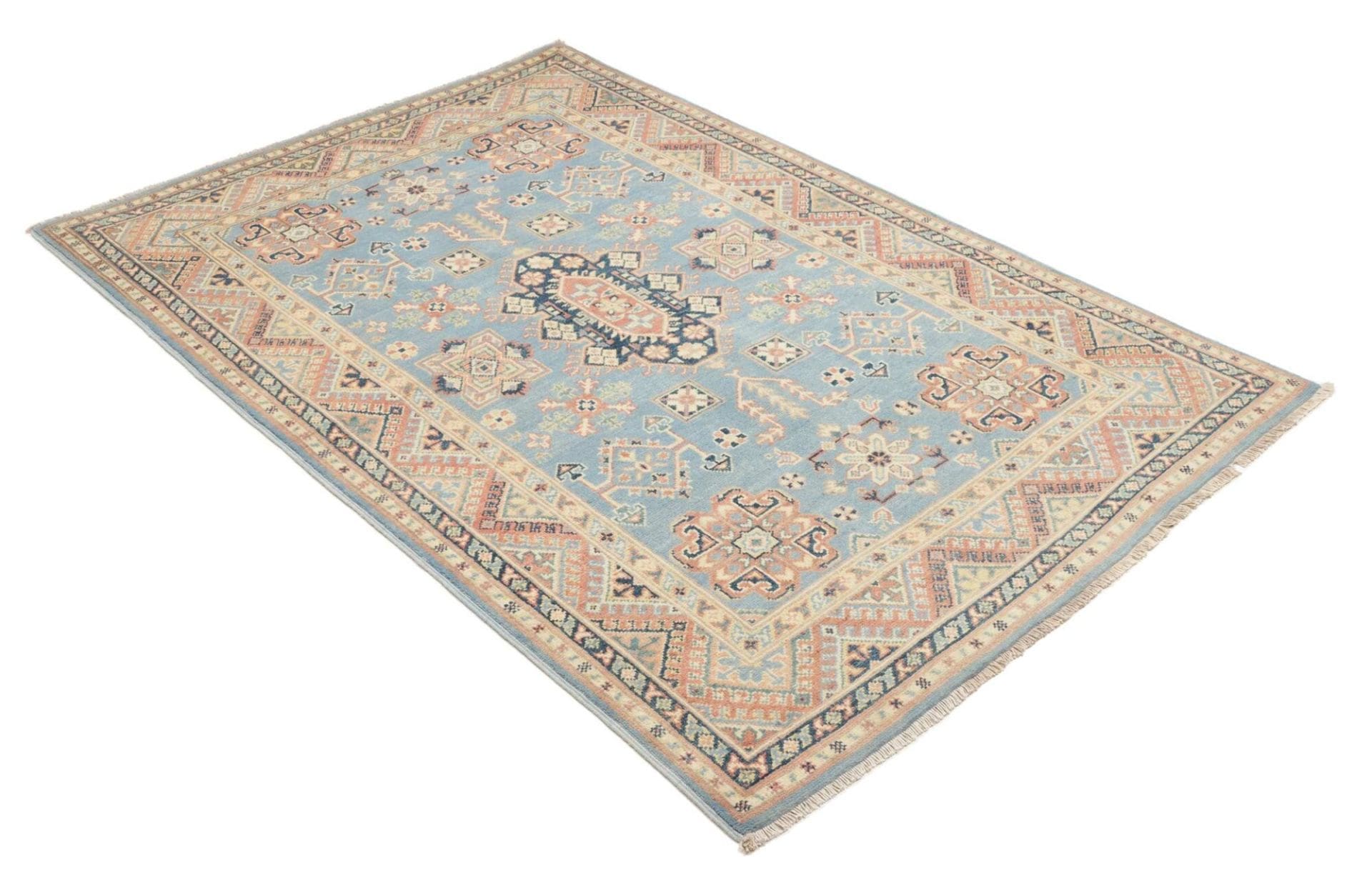 Kazak Orientteppich 123 × 181 cm aus Wolle, handgeknüpft
