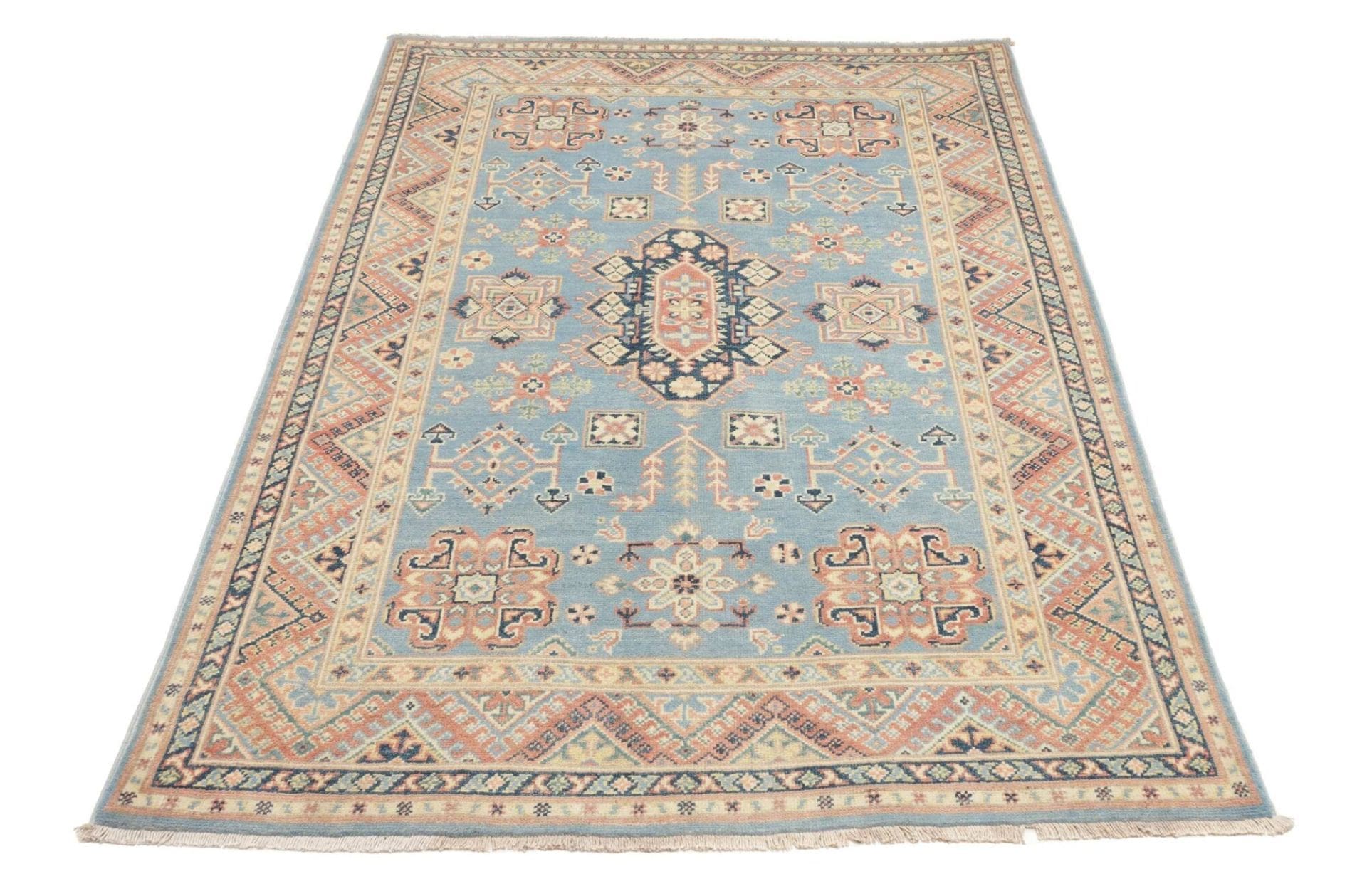 Kazak Orientteppich 123 × 181 cm aus Wolle, handgeknüpft