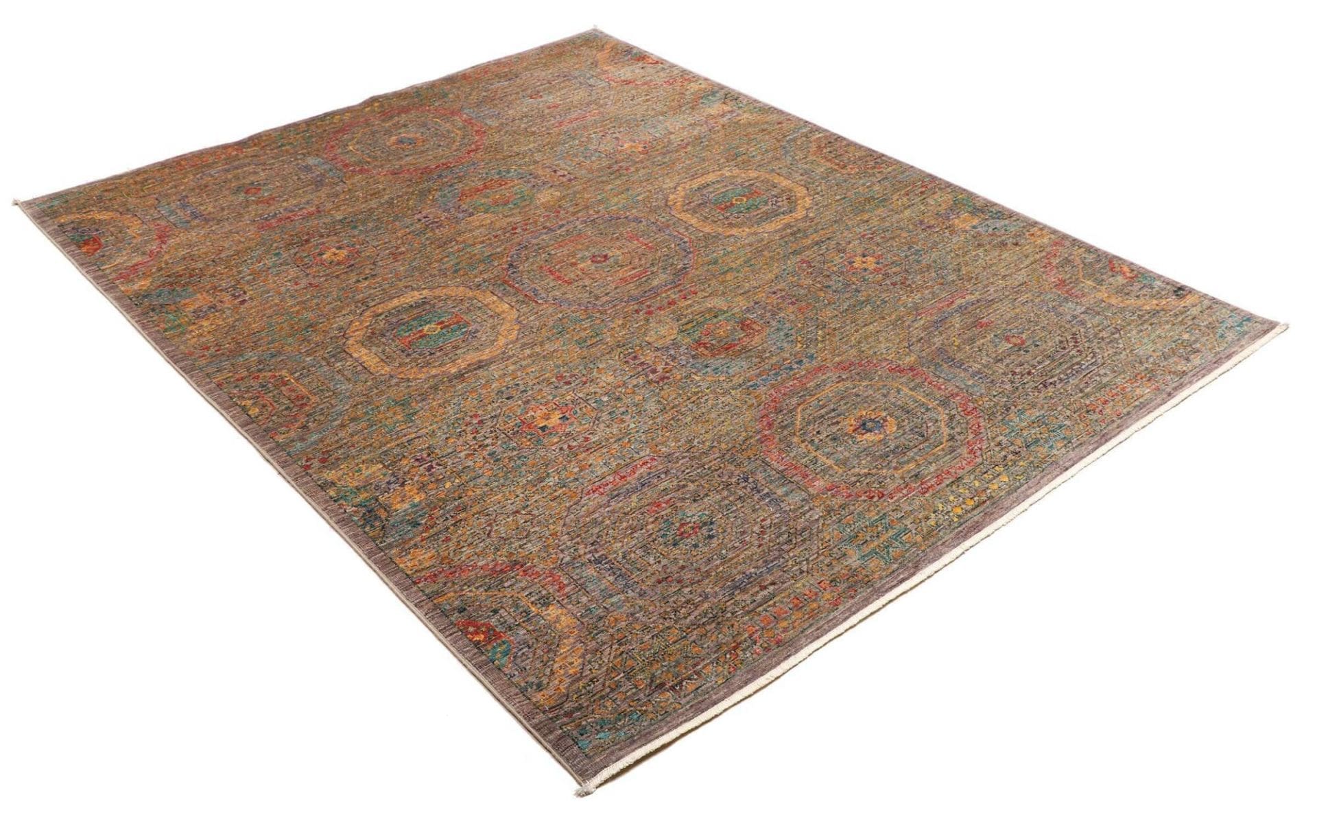 Handgeknüpfter Mamluk Orientteppich, 156 × 202 cm, Wolle
