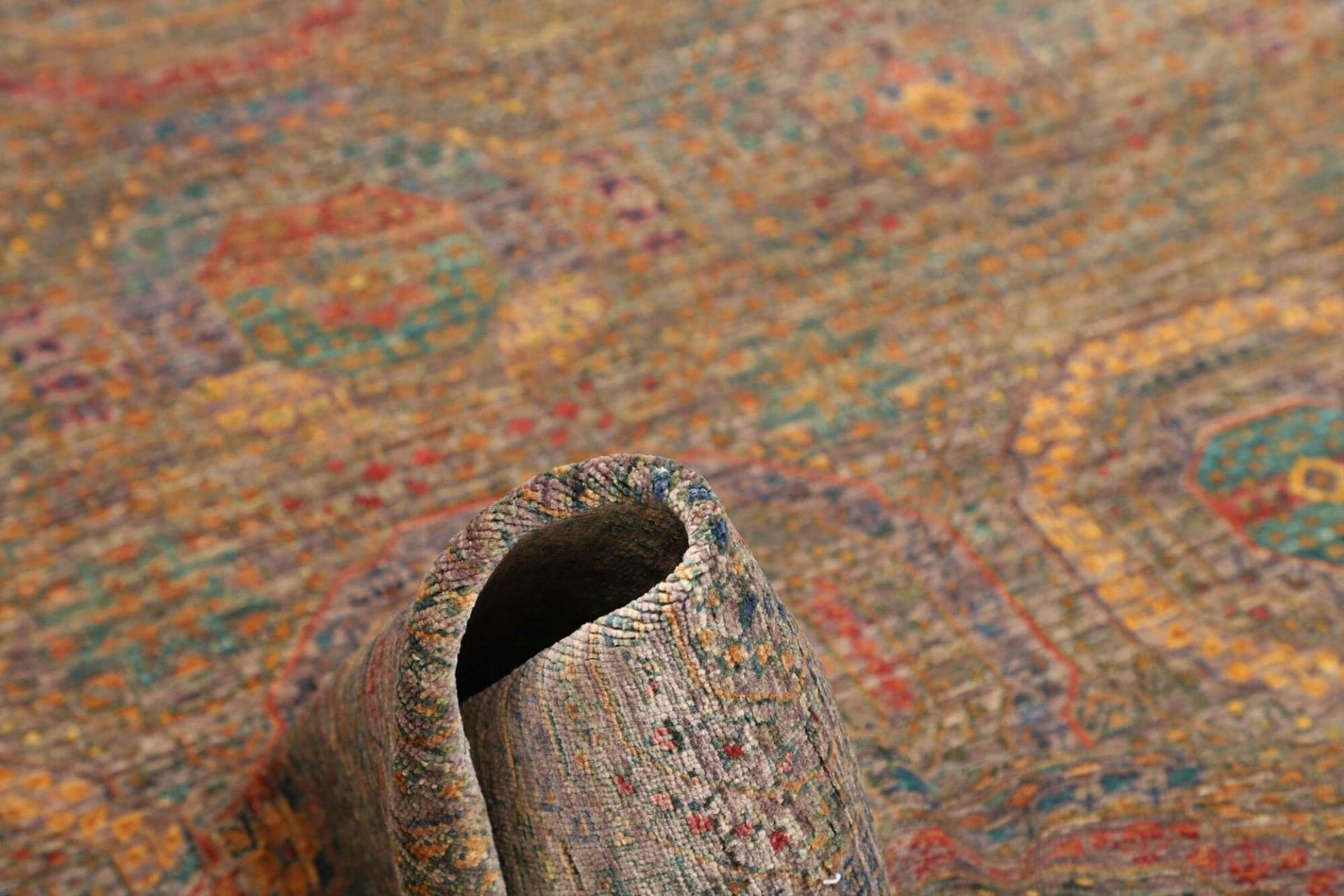 Handgeknüpfter Mamluk Orientteppich, 156 × 202 cm, Wolle