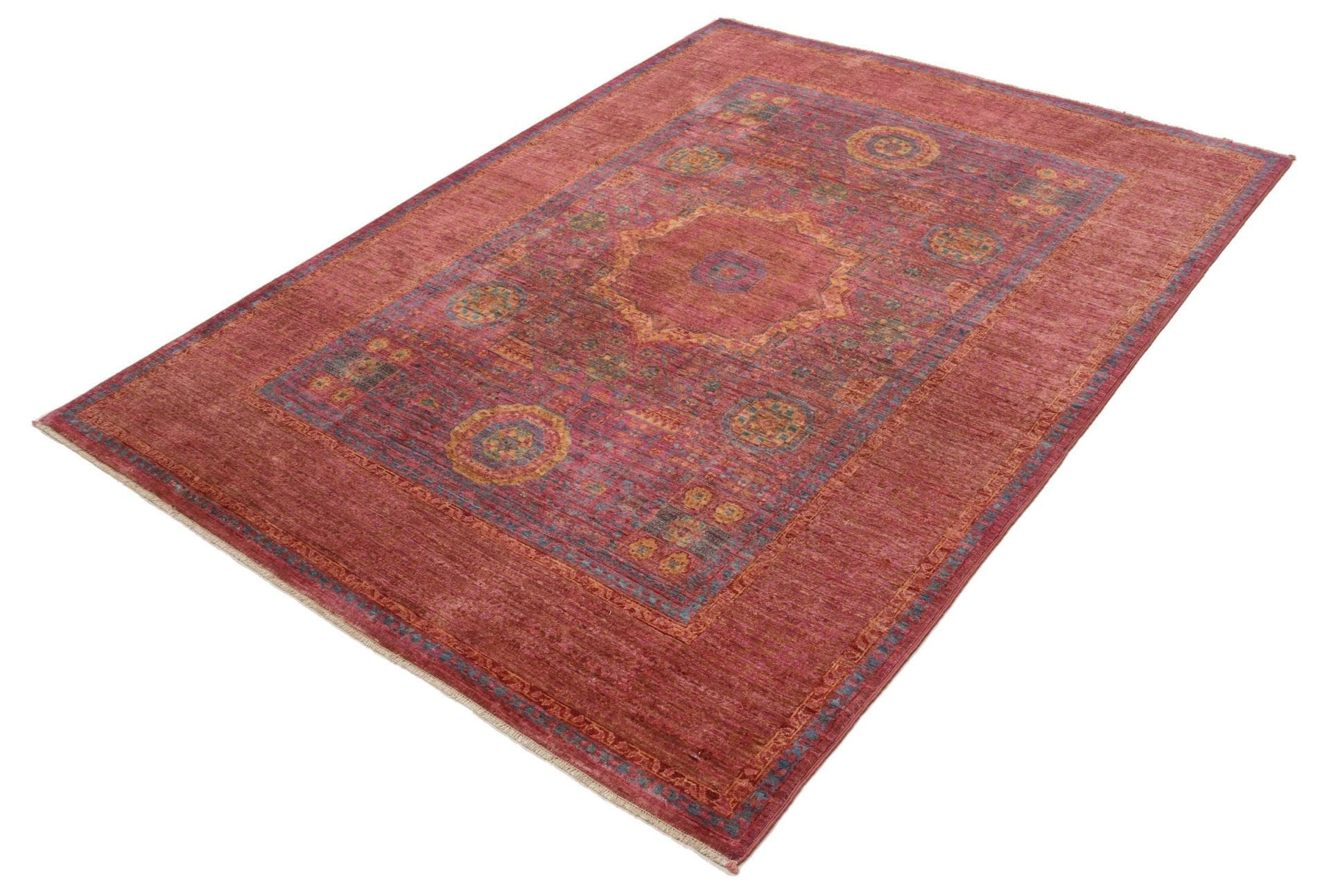 Mamluk Orientteppich 154 × 201 cm aus Wolle, handgeknüpft