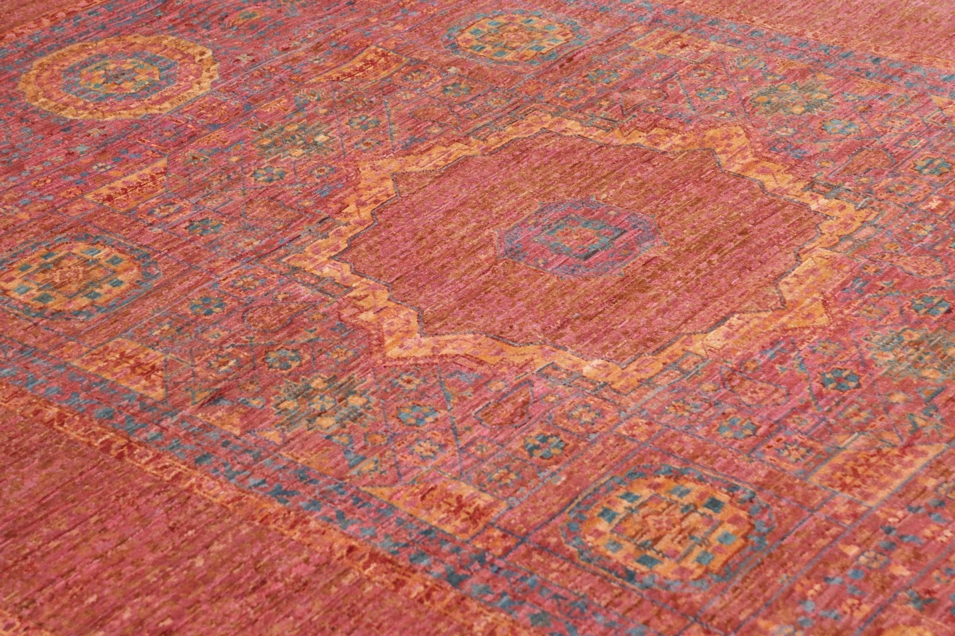 Mamluk Orientteppich 154 × 201 cm aus Wolle, handgeknüpft