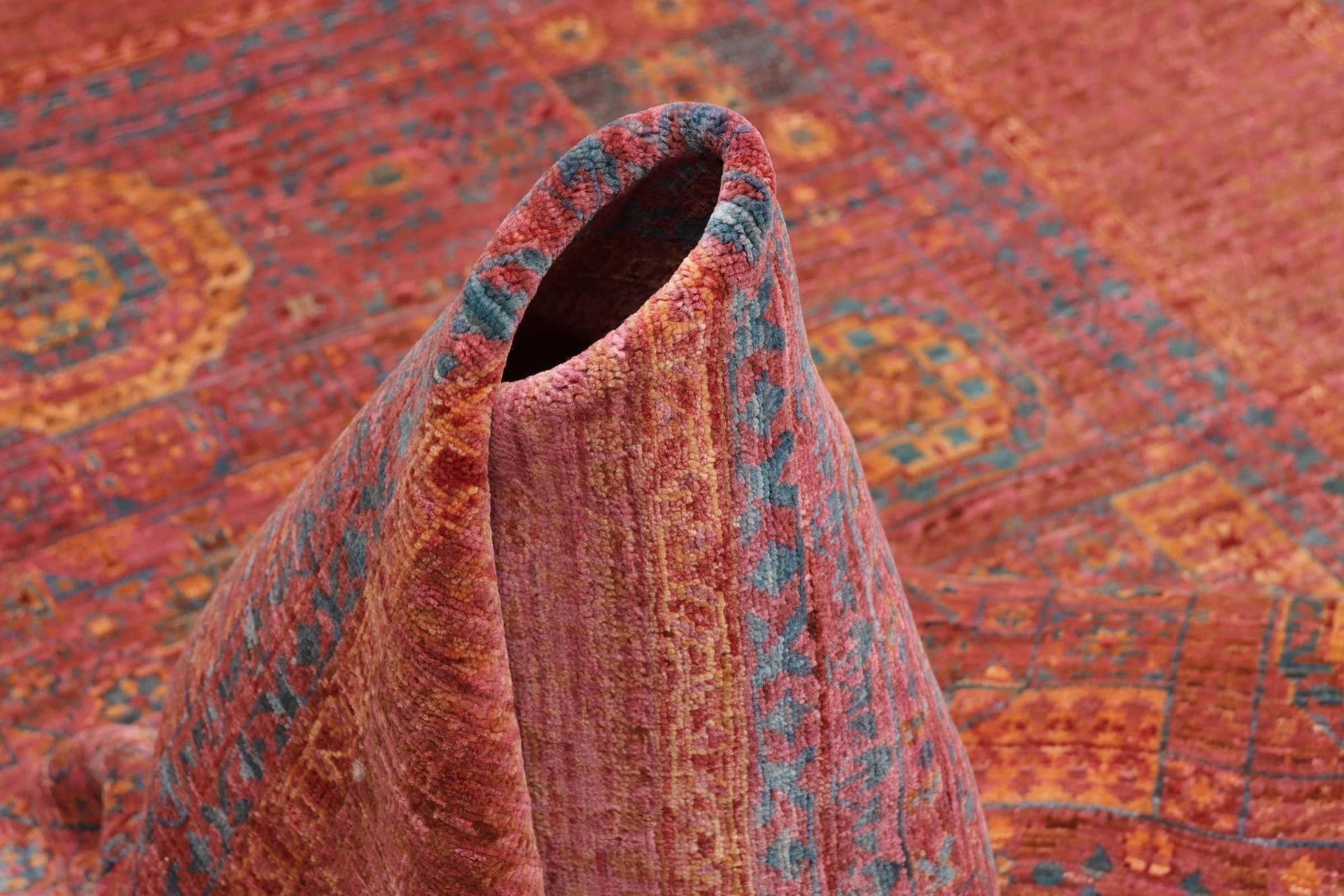 Mamluk Orientteppich 154 × 201 cm aus Wolle, handgeknüpft