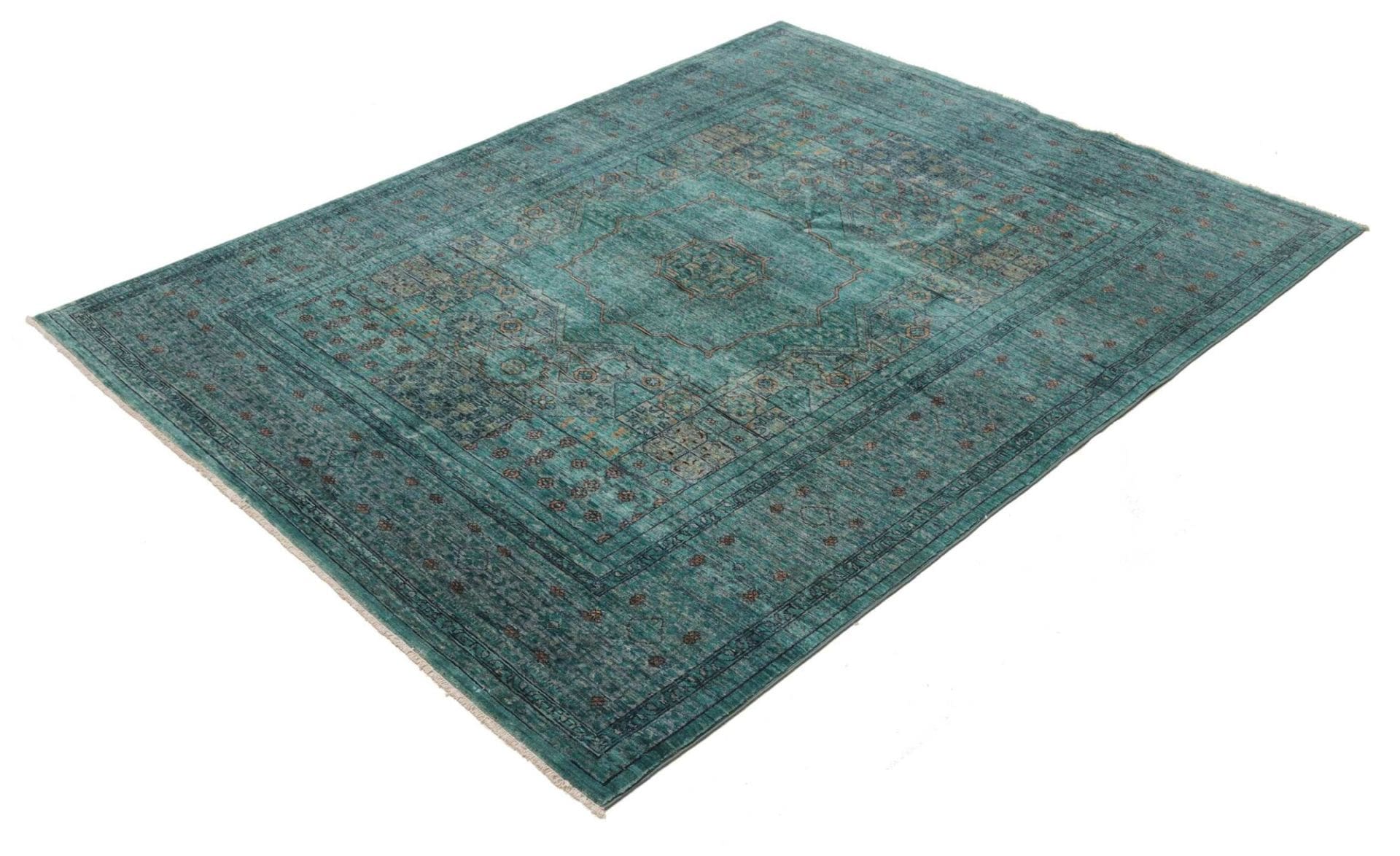 Handgeknüpfter Mamluk Orientteppich, 151 × 189 cm, Wolle