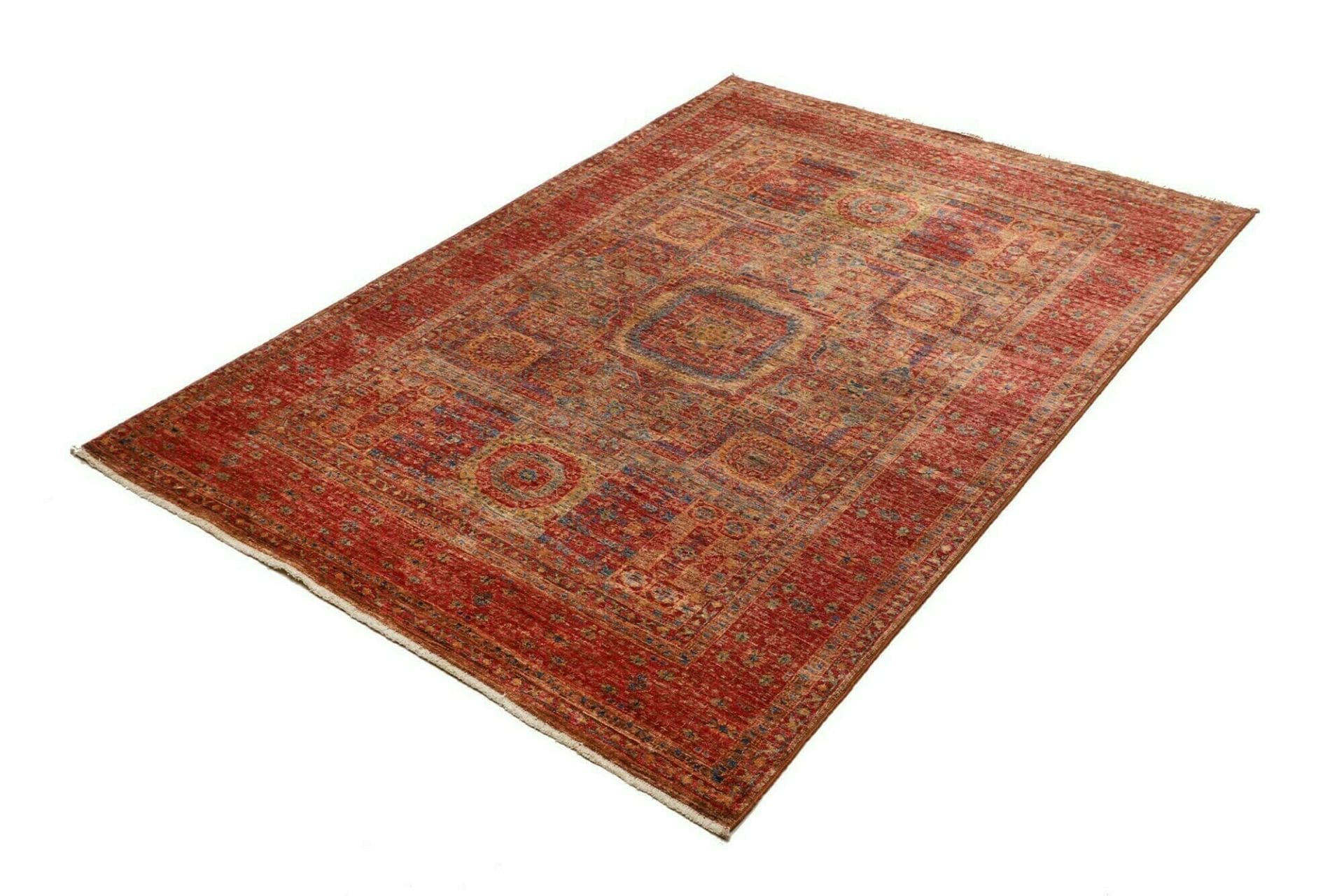Mamluk Orientteppich 128 × 181 cm aus Wolle, handgeknüpft
