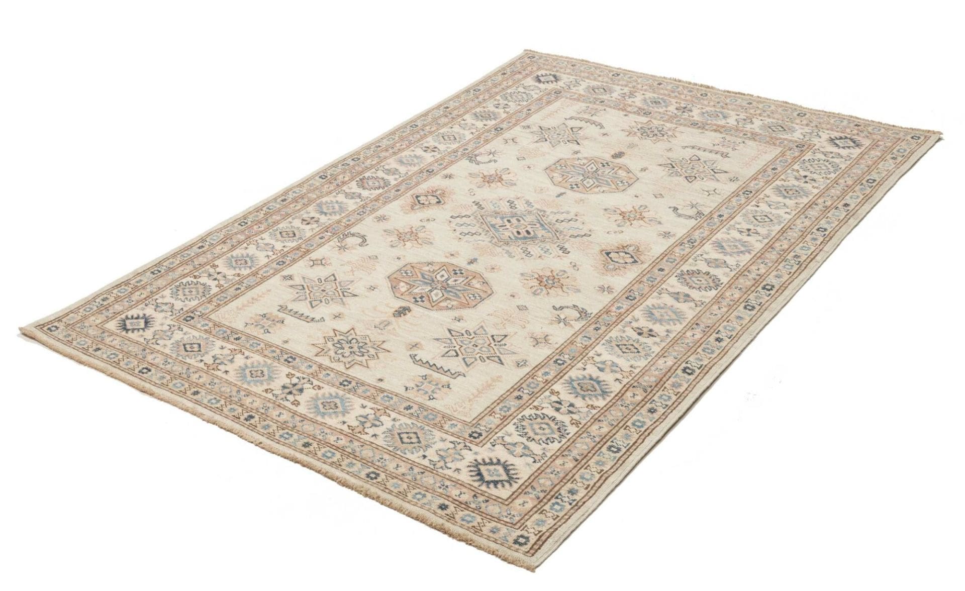 Kazak Orientteppich 127 × 178 cm aus Wolle, handgeknüpft