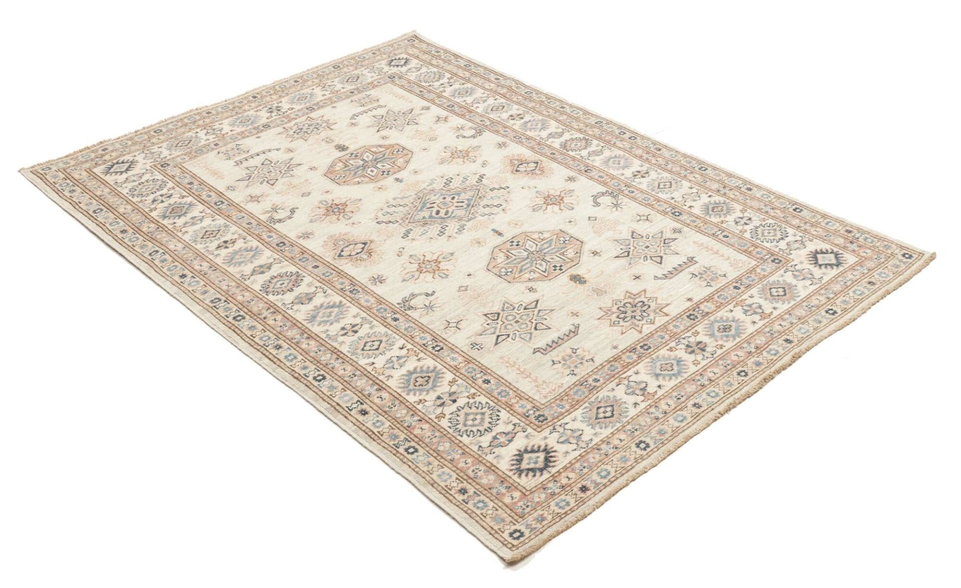 Kazak Orientteppich 127 × 178 cm aus Wolle, handgeknüpft