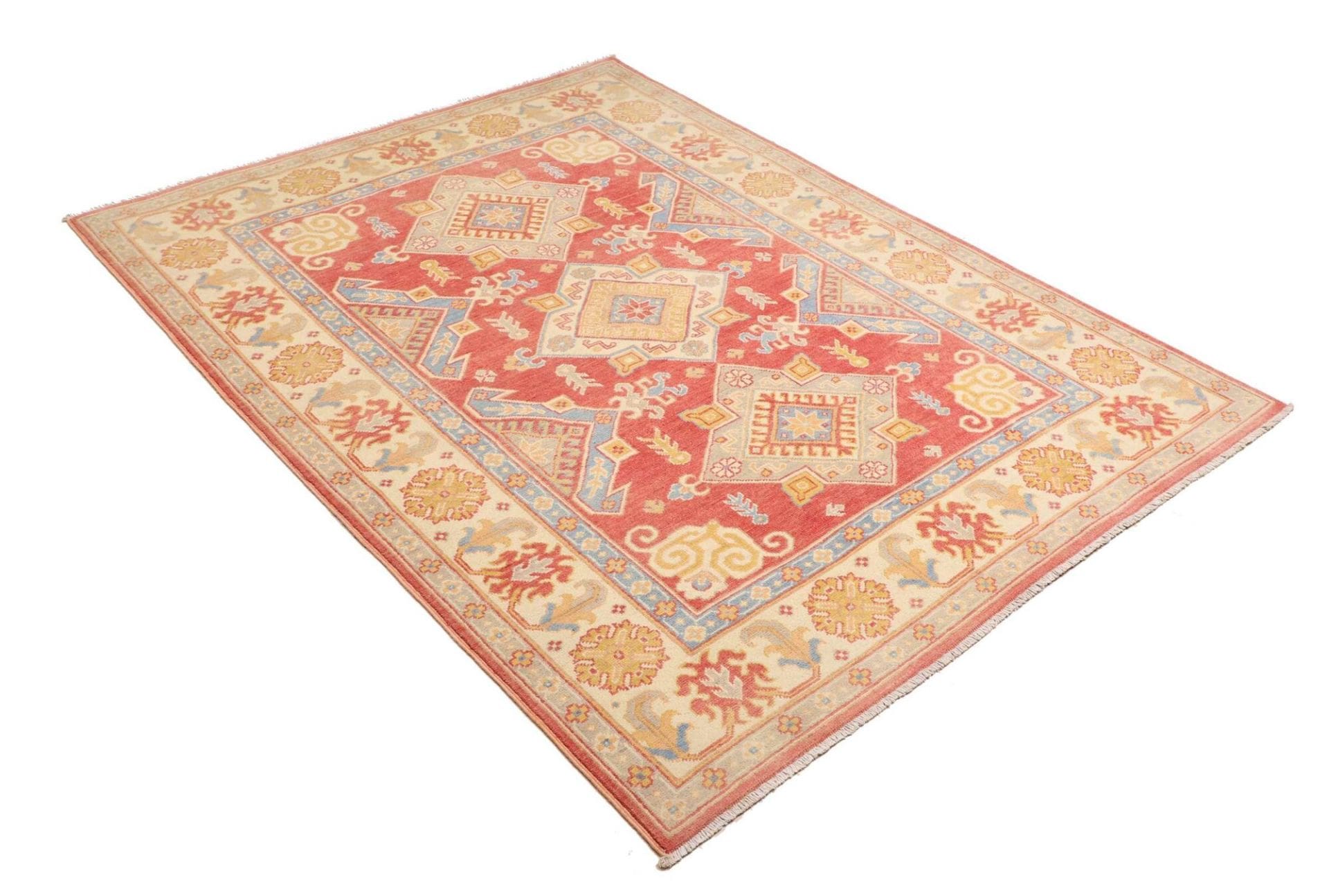 Kazak Orientteppich 153 × 202 cm aus Wolle, handgeknüpft