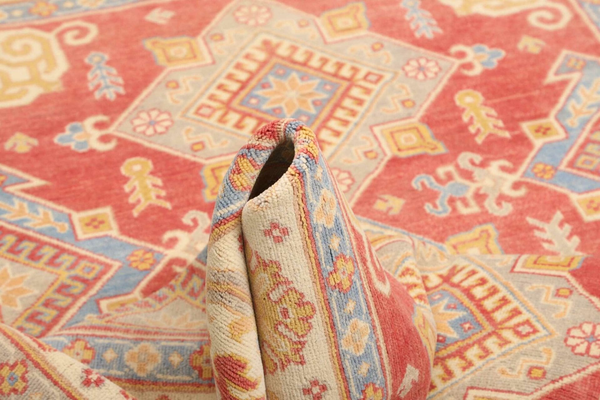 Kazak Orientteppich 153 × 202 cm aus Wolle, handgeknüpft