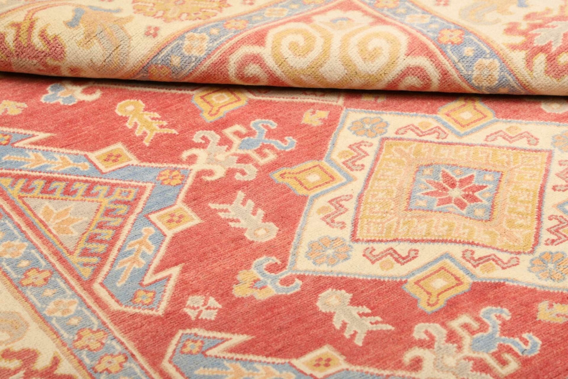 Kazak Orientteppich 153 × 202 cm aus Wolle, handgeknüpft
