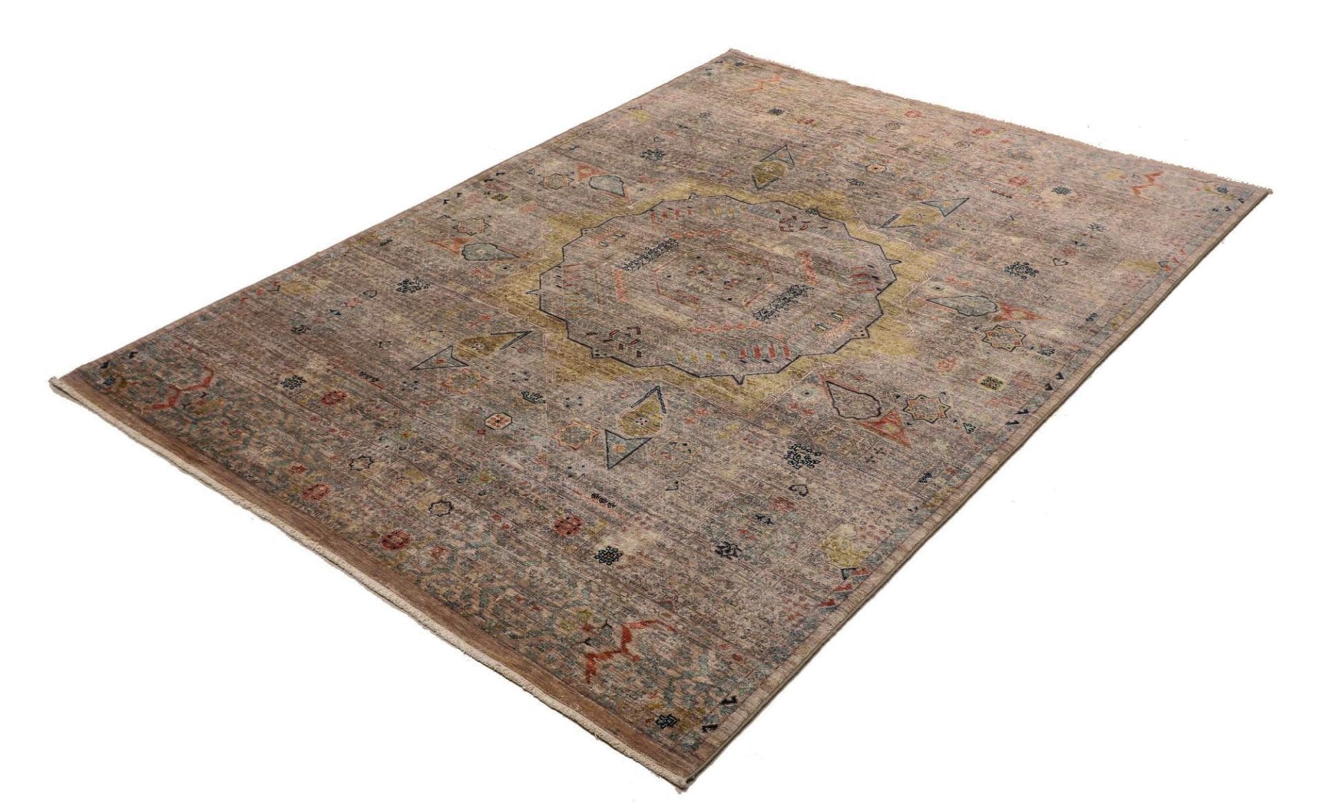 Mamluk Orientteppich 154 × 203 cm aus Wolle, handgeknüpft