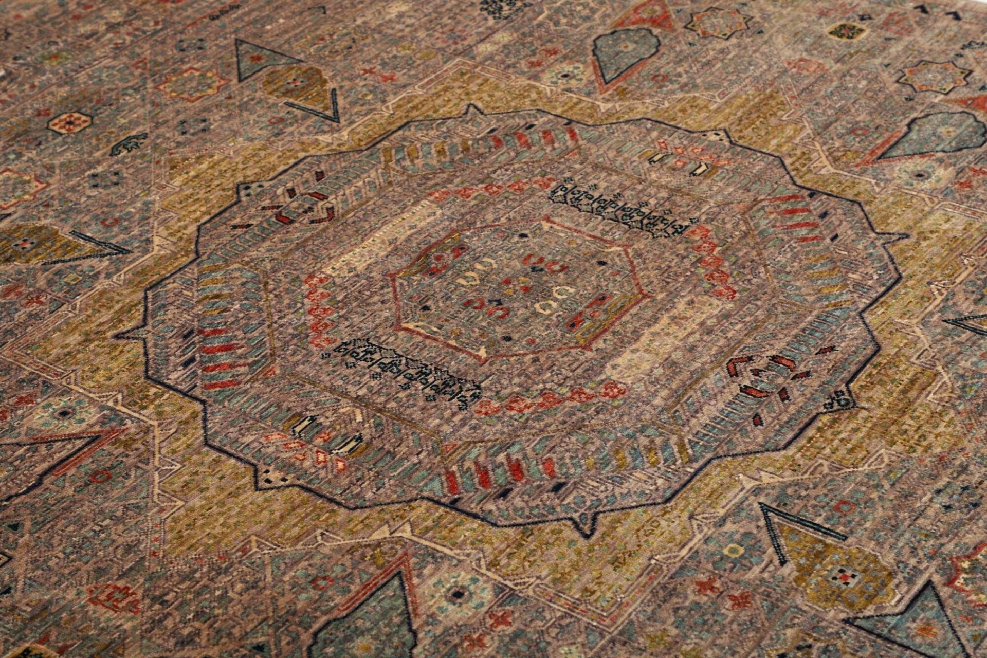 Mamluk Orientteppich 154 × 203 cm aus Wolle, handgeknüpft