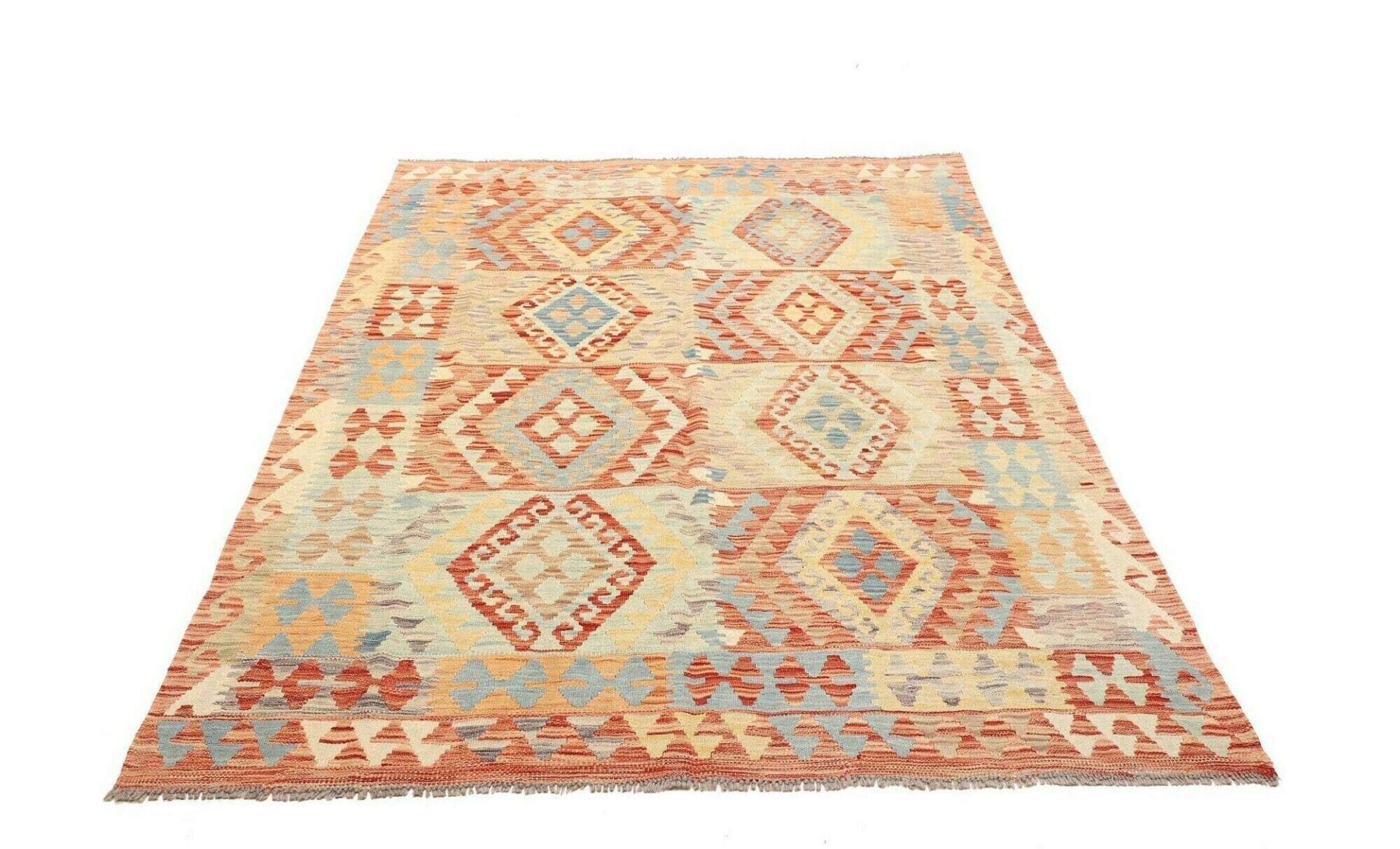 Kelim 152 × 196 cm aus Wolle, handgewebt