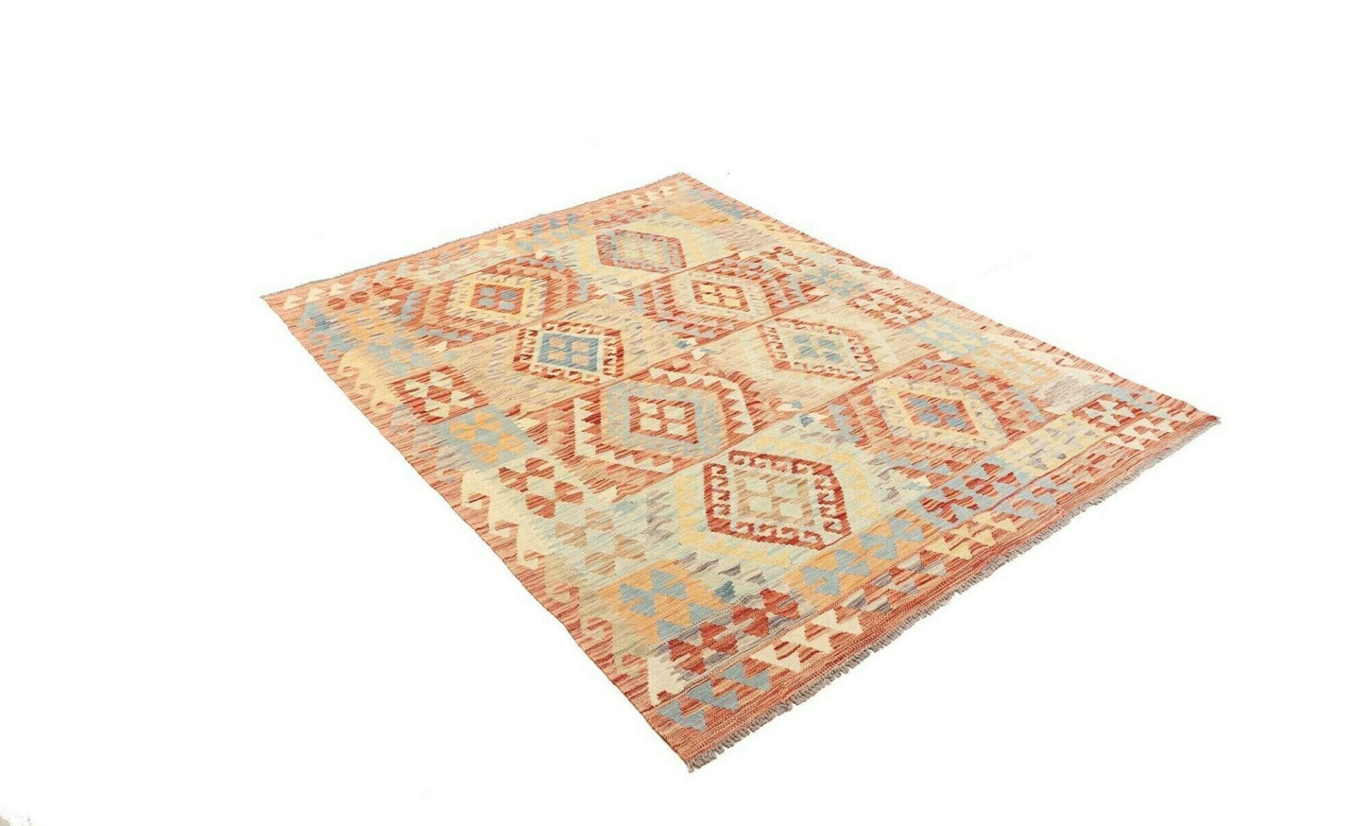 Kelim 152 × 196 cm aus Wolle, handgewebt