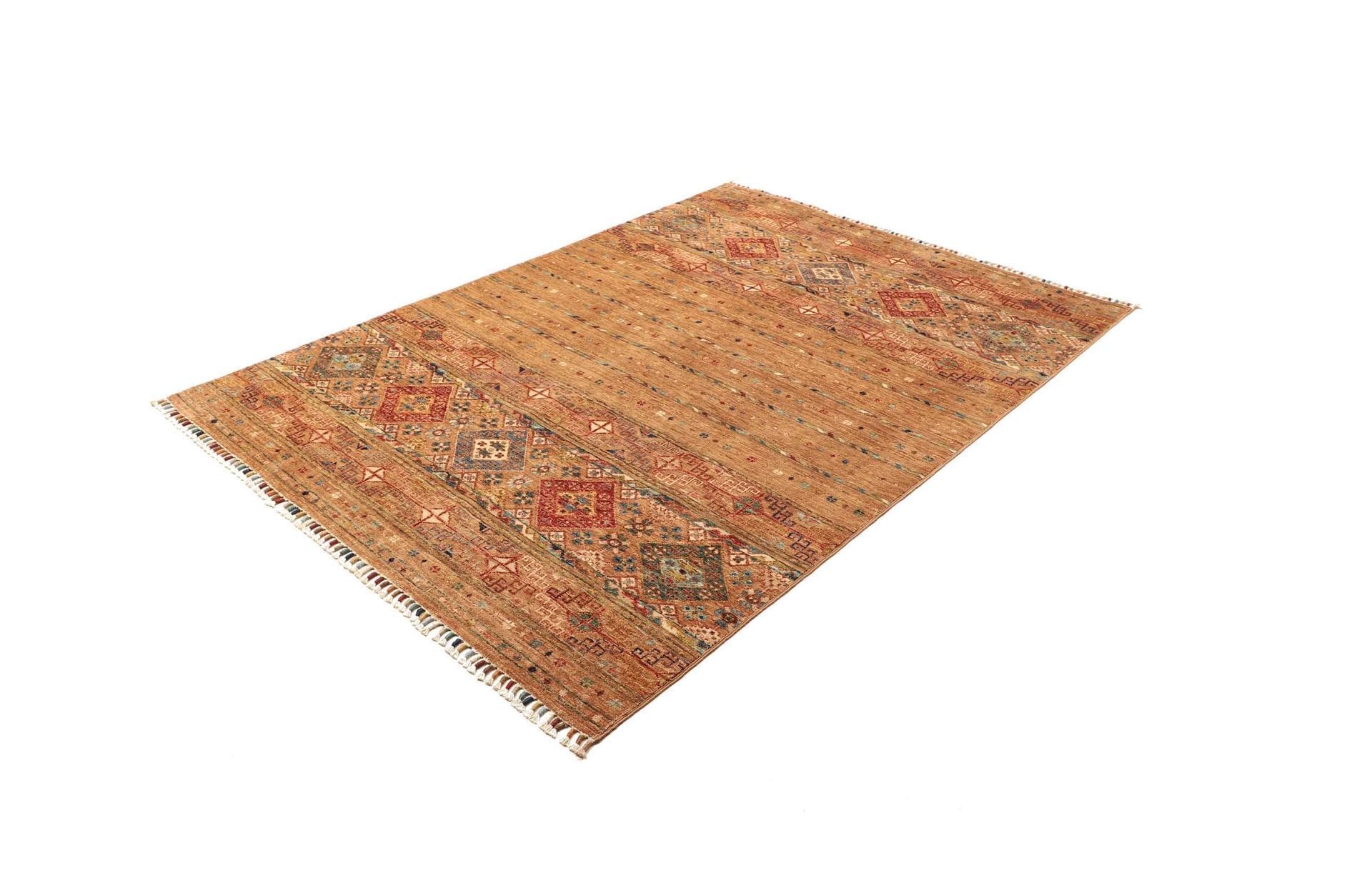 Handgeknüpfter Samarkand Orientteppich, 152 × 200 cm, Wolle