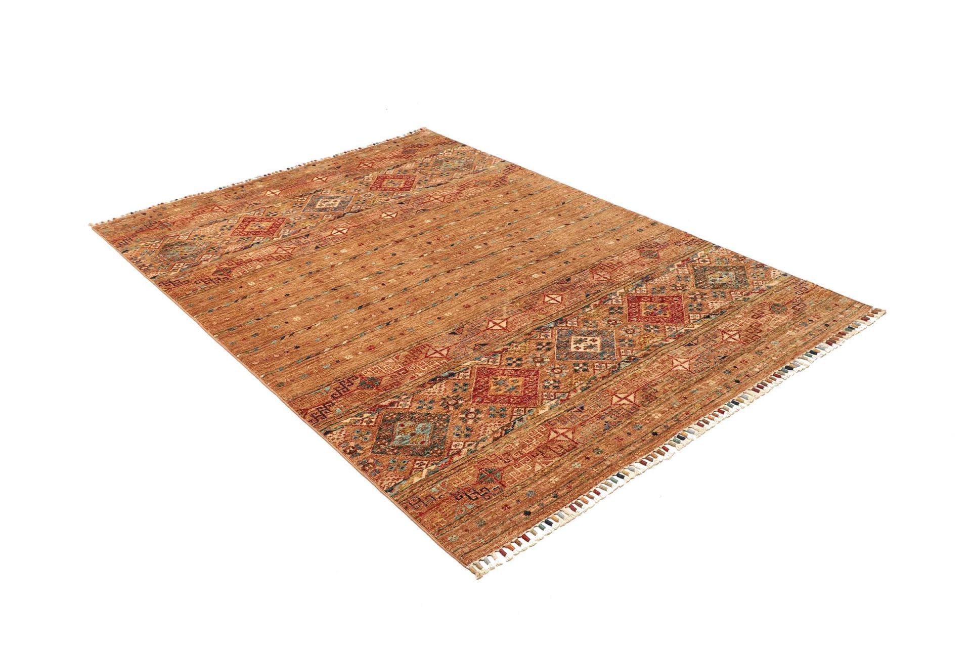 Handgeknüpfter Samarkand Orientteppich, 152 × 200 cm, Wolle