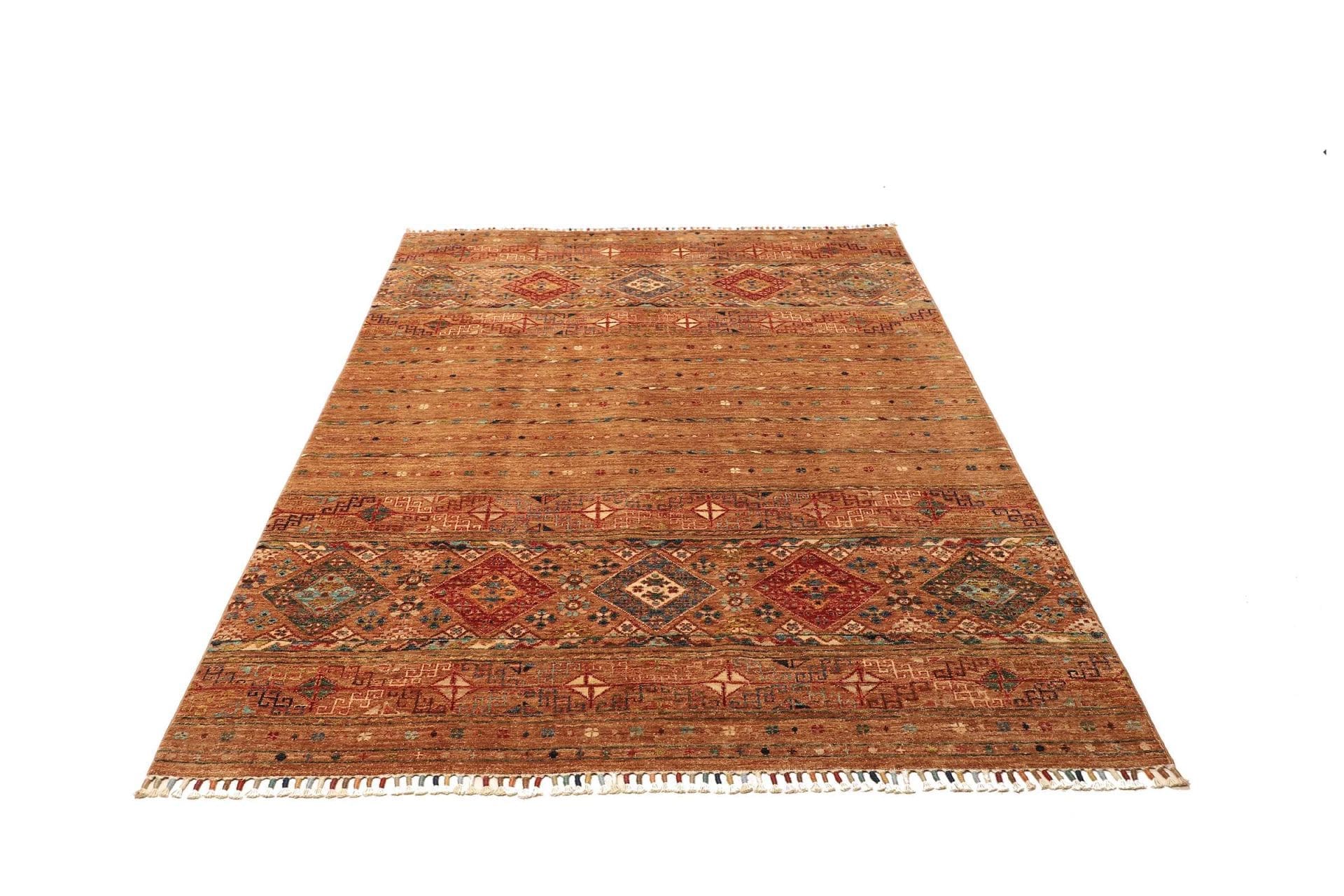 Handgeknüpfter Samarkand Orientteppich, 152 × 200 cm, Wolle