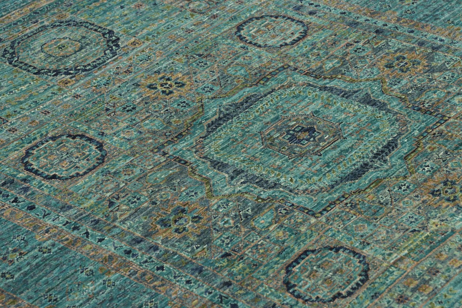 Mamluk Orientteppich 126 × 179 cm aus Wolle, handgeknüpft