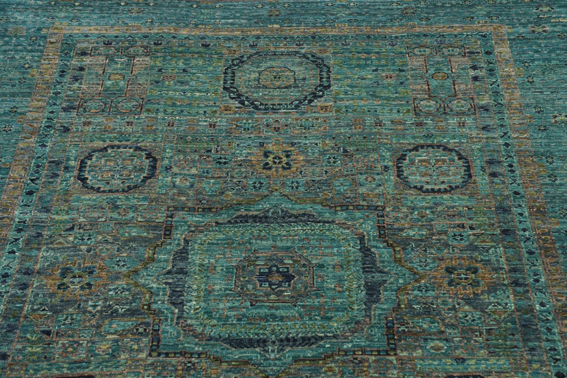 Mamluk Orientteppich 126 × 179 cm aus Wolle, handgeknüpft