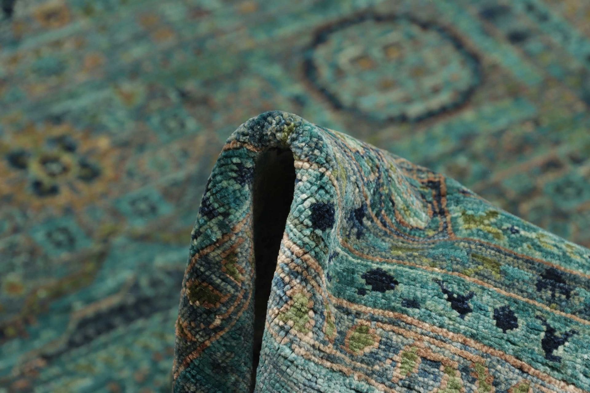 Mamluk Orientteppich 126 × 179 cm aus Wolle, handgeknüpft