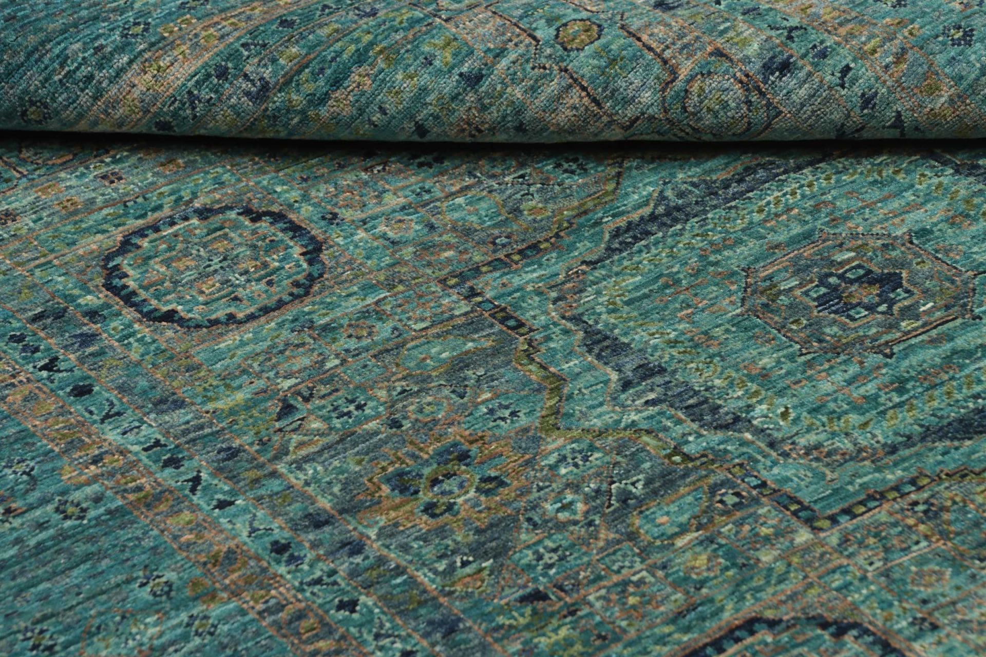 Mamluk Orientteppich 126 × 179 cm aus Wolle, handgeknüpft