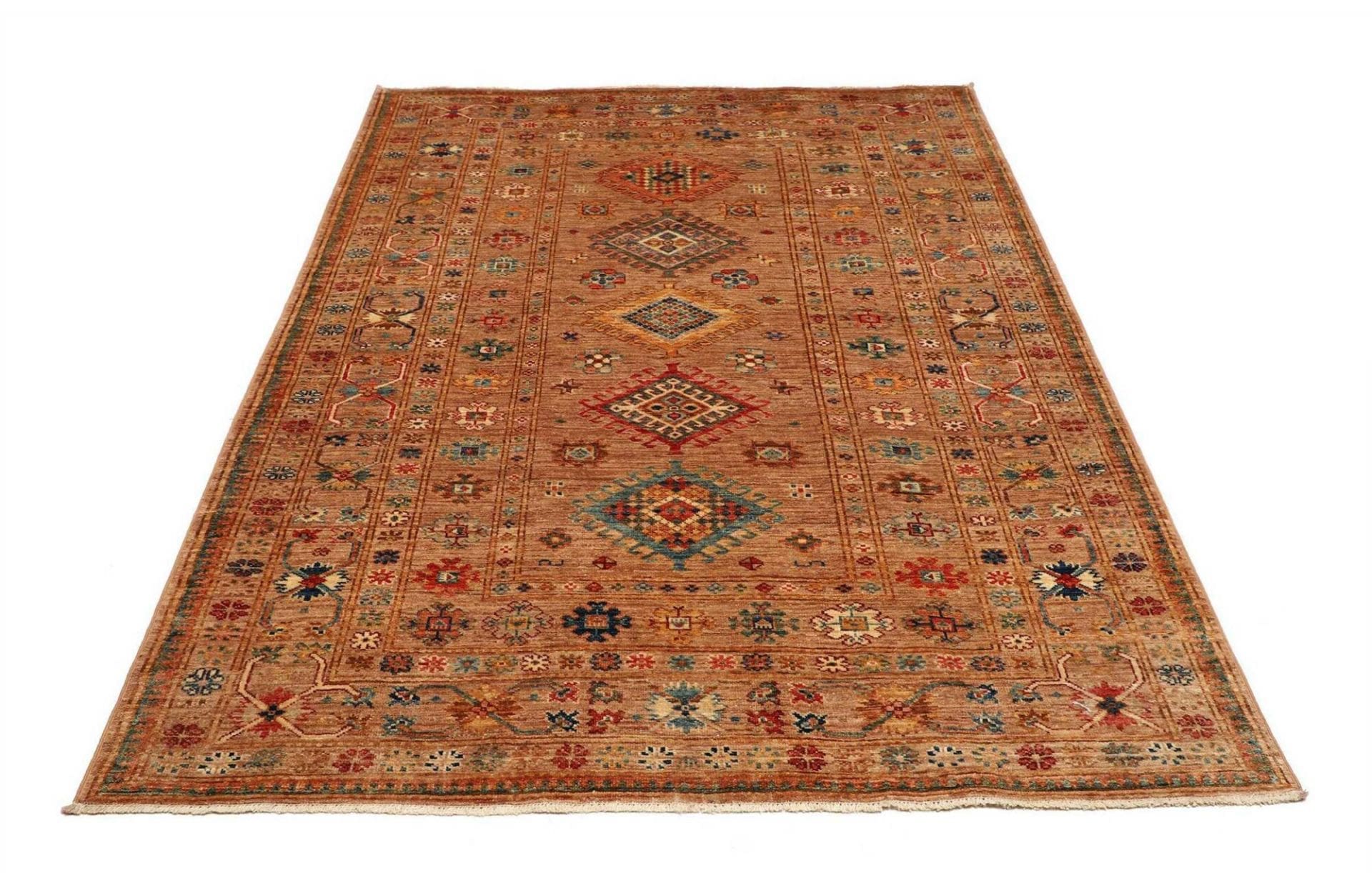 Kazak Orientteppich aus Pakistan, 150 × 205 cm