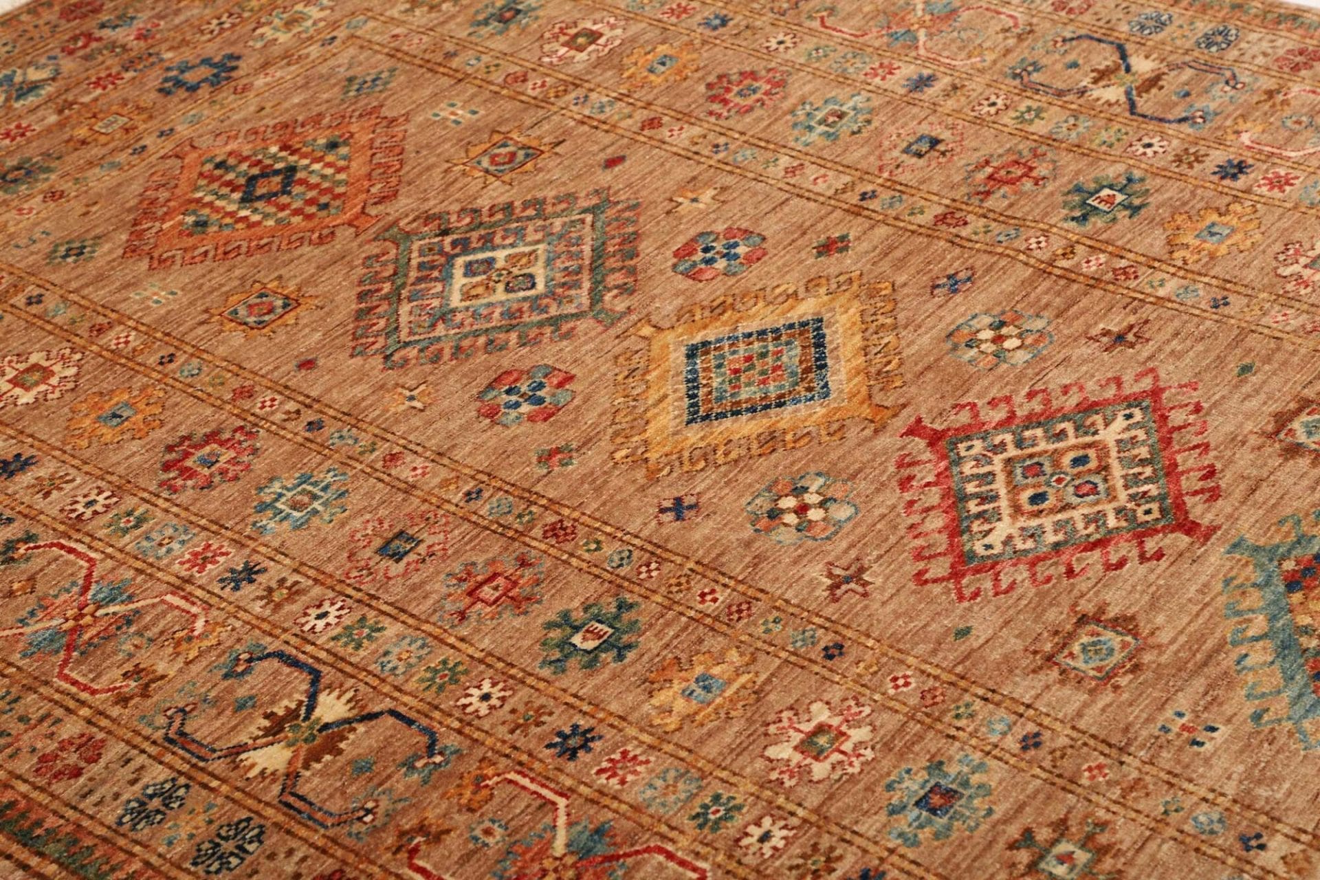 Kazak Orientteppich aus Pakistan, 150 × 205 cm