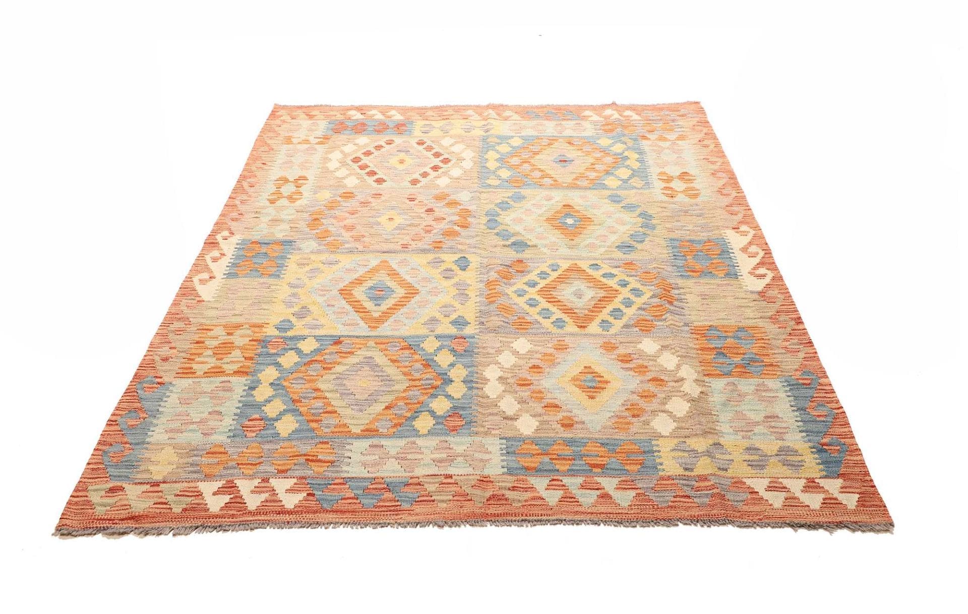 Handgewebter Kelim, 156 × 195 cm, Wolle