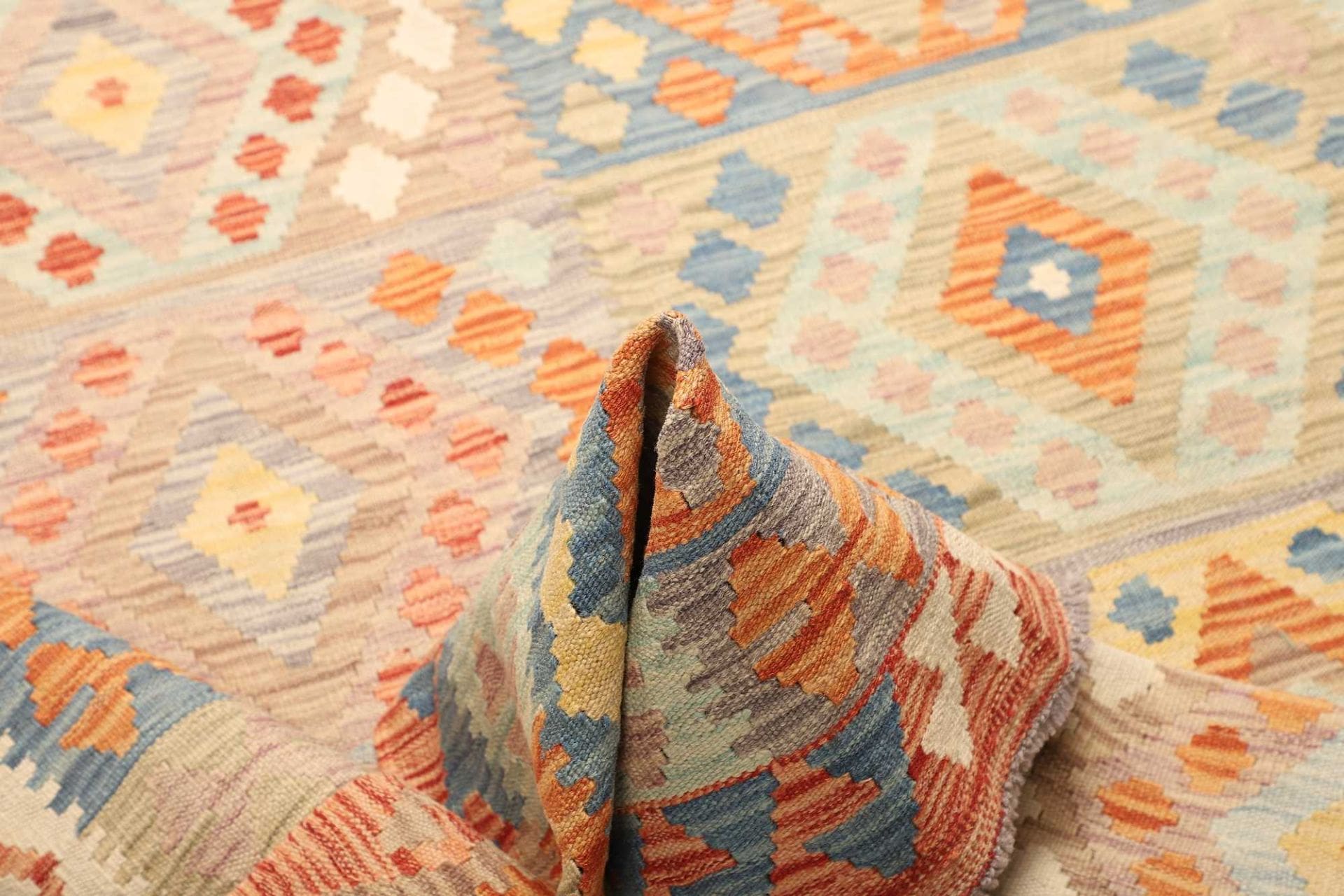Handgewebter Kelim, 156 × 195 cm, Wolle