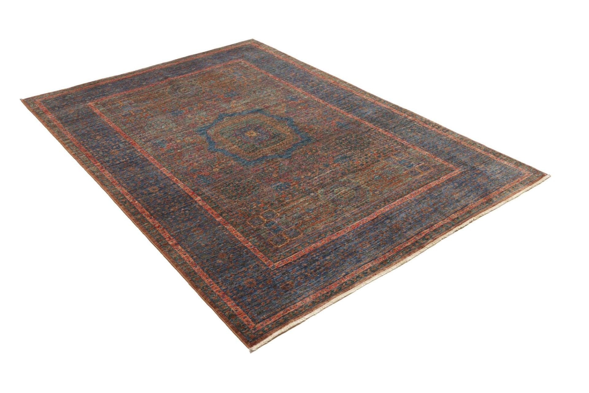 Mamluk Orientteppich 148 × 207 cm aus Wolle, handgeknüpft