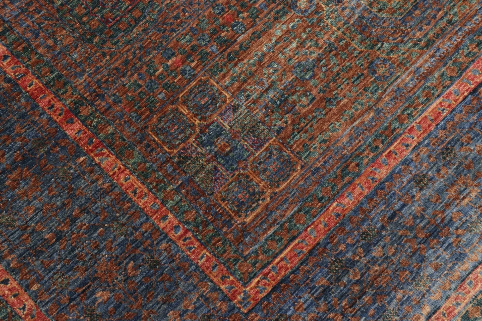 Mamluk Orientteppich 148 × 207 cm aus Wolle, handgeknüpft
