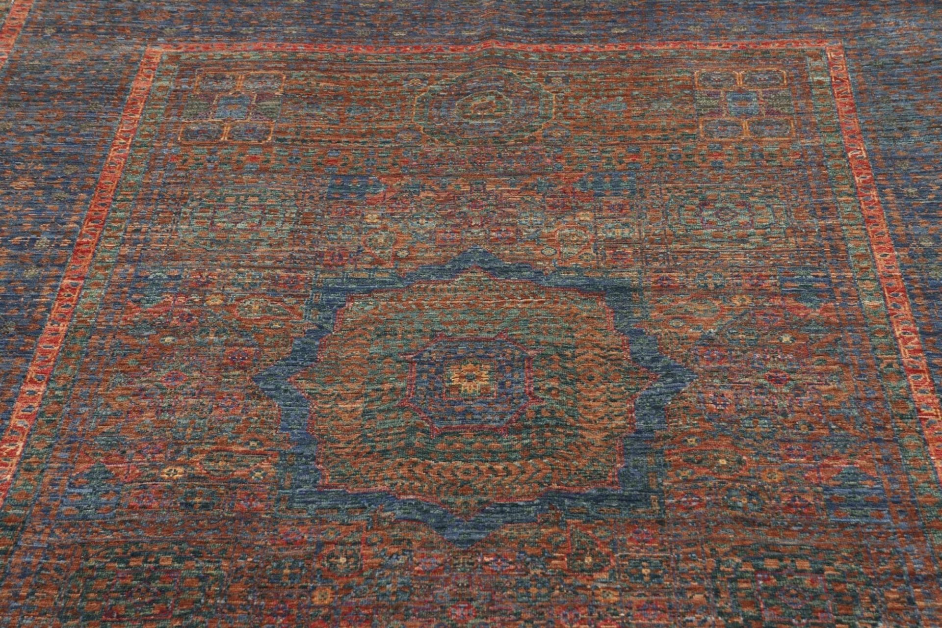 Mamluk Orientteppich 148 × 207 cm aus Wolle, handgeknüpft