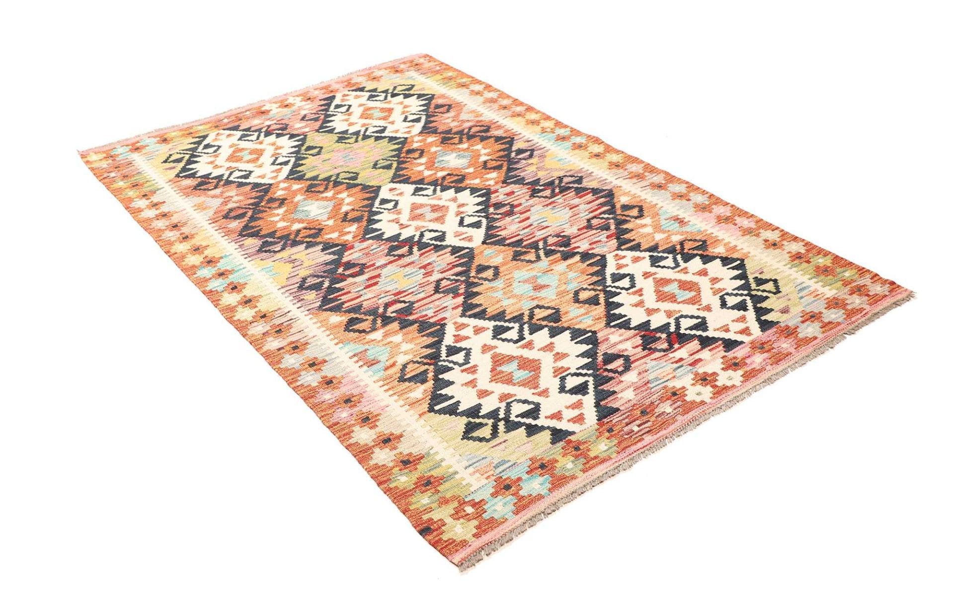 Kelim 123 × 185 cm aus Wolle, handgewebt